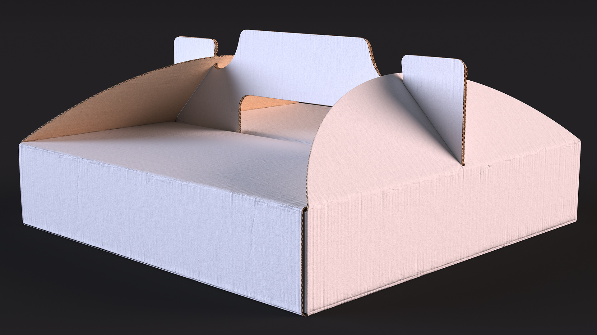 Pizza Box with Handle White 3D