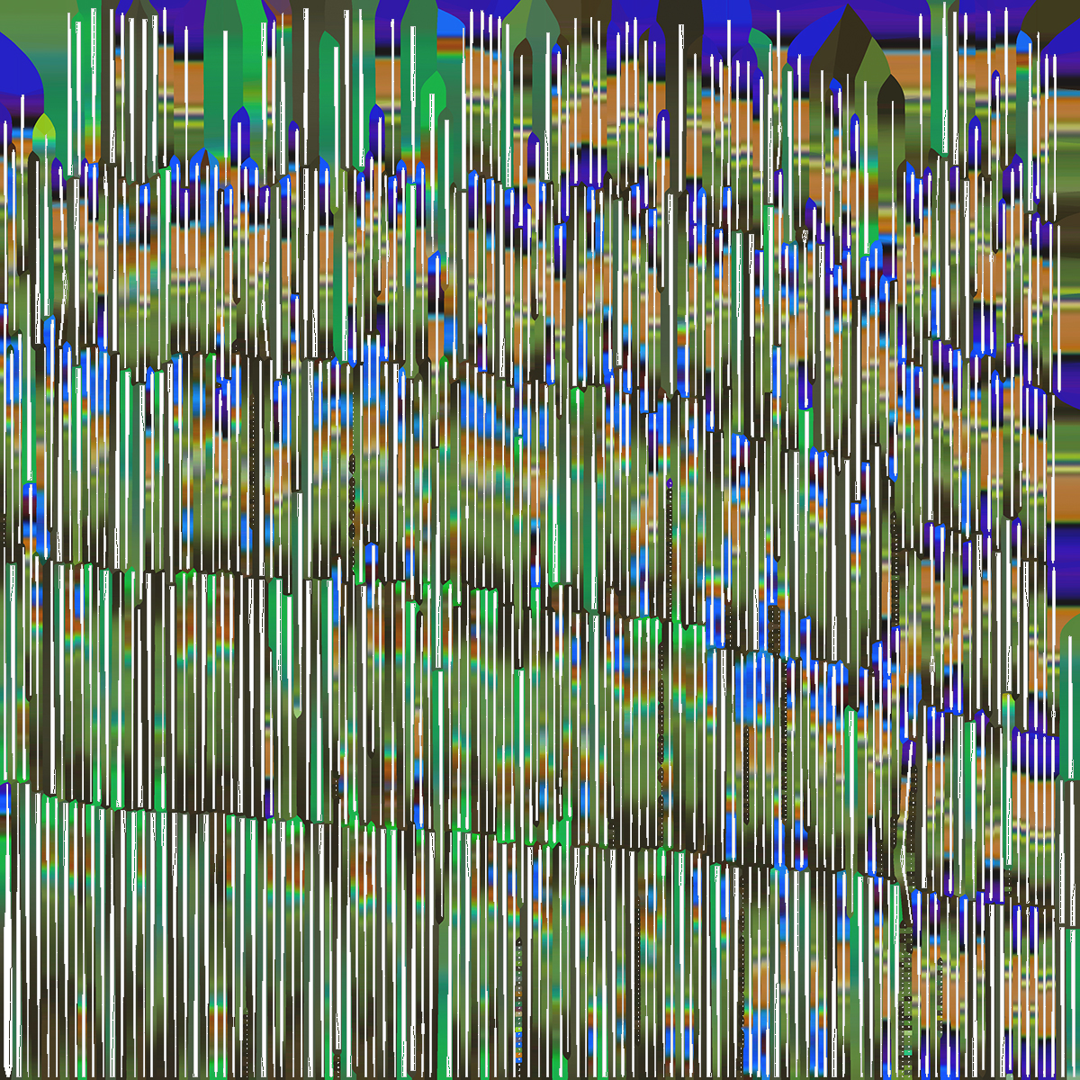 Peacock Feathers Green Blue Fur - view 10