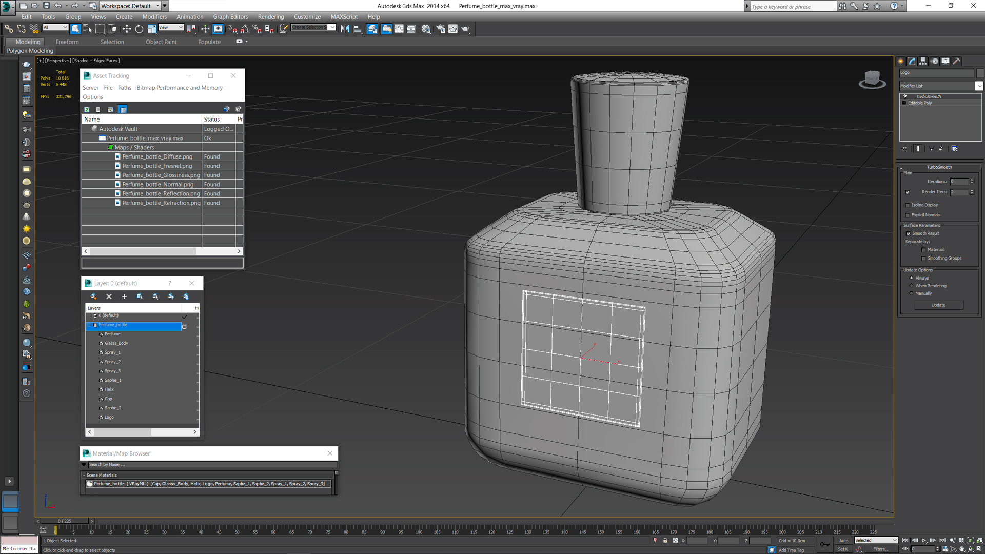 Perfume bottle 3D model