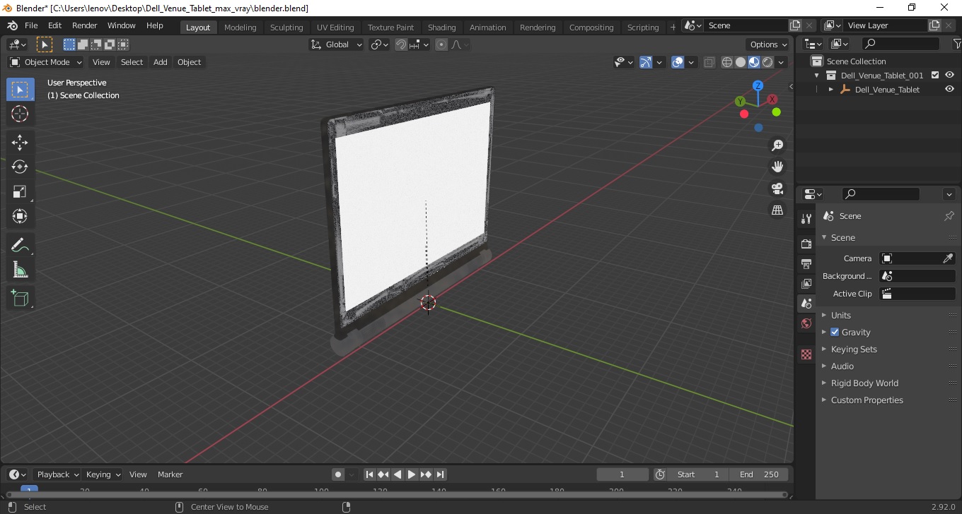 Dell Venue Tablet 3D