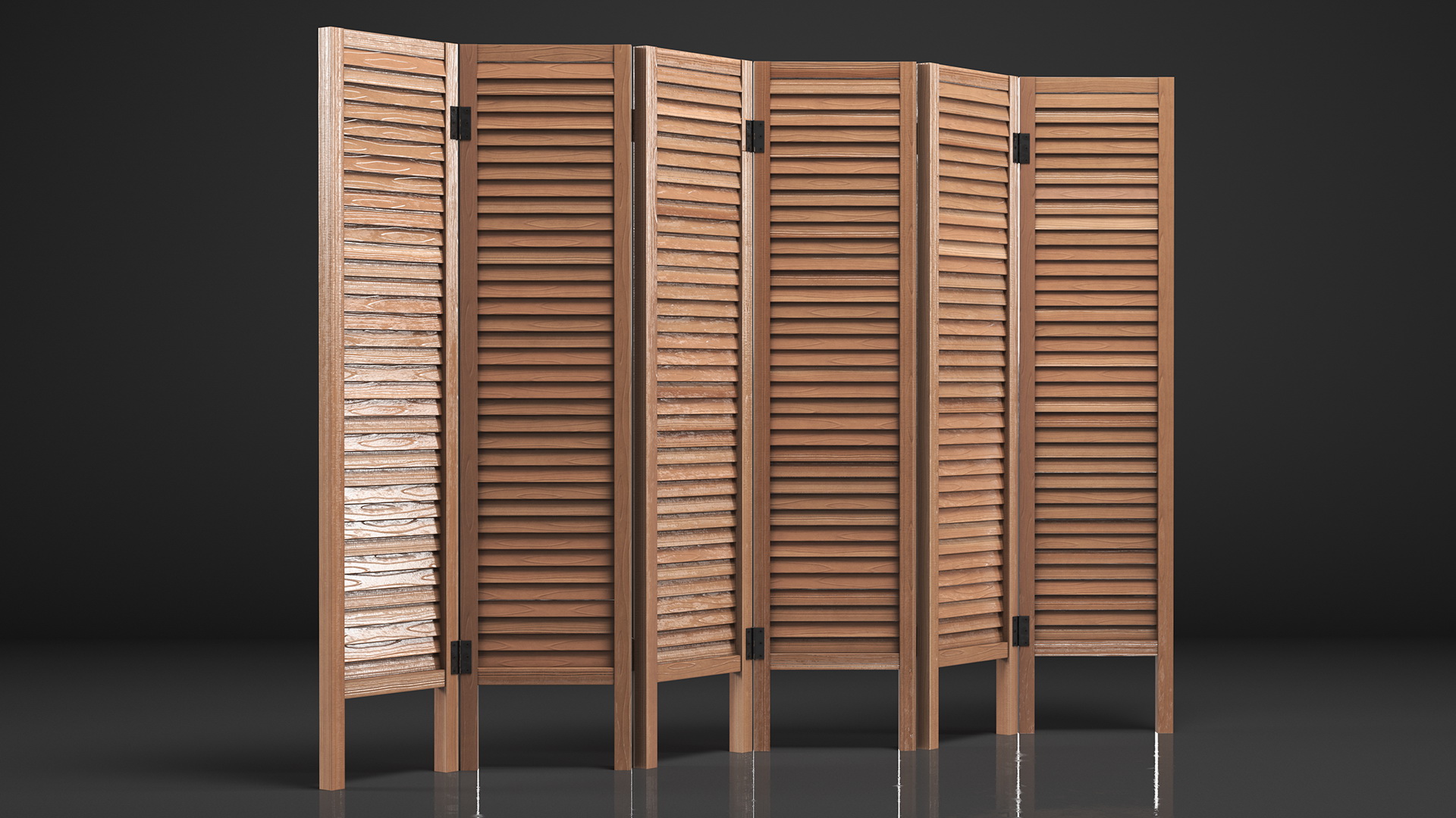 3D Privacy Screen Panel Brown