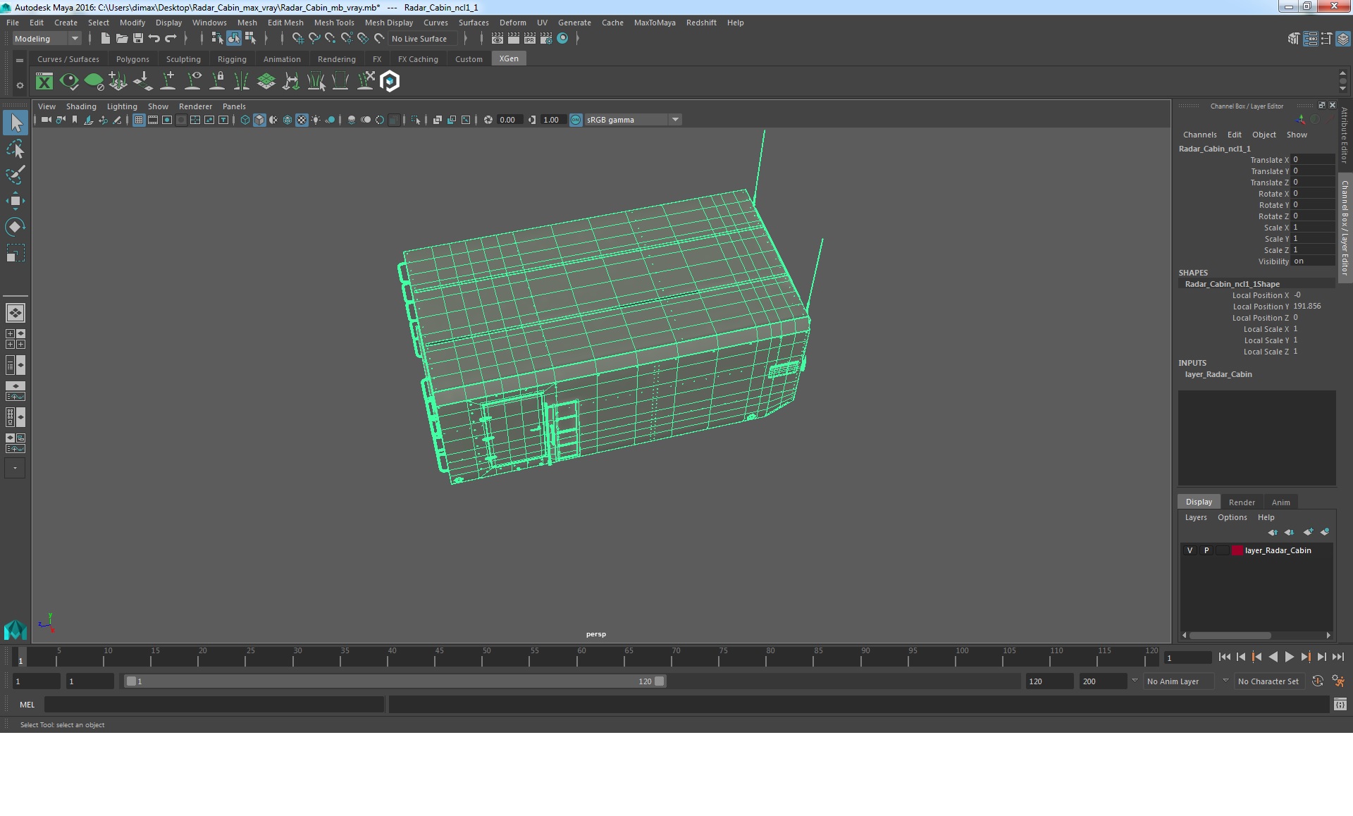 3D Radar Cabin