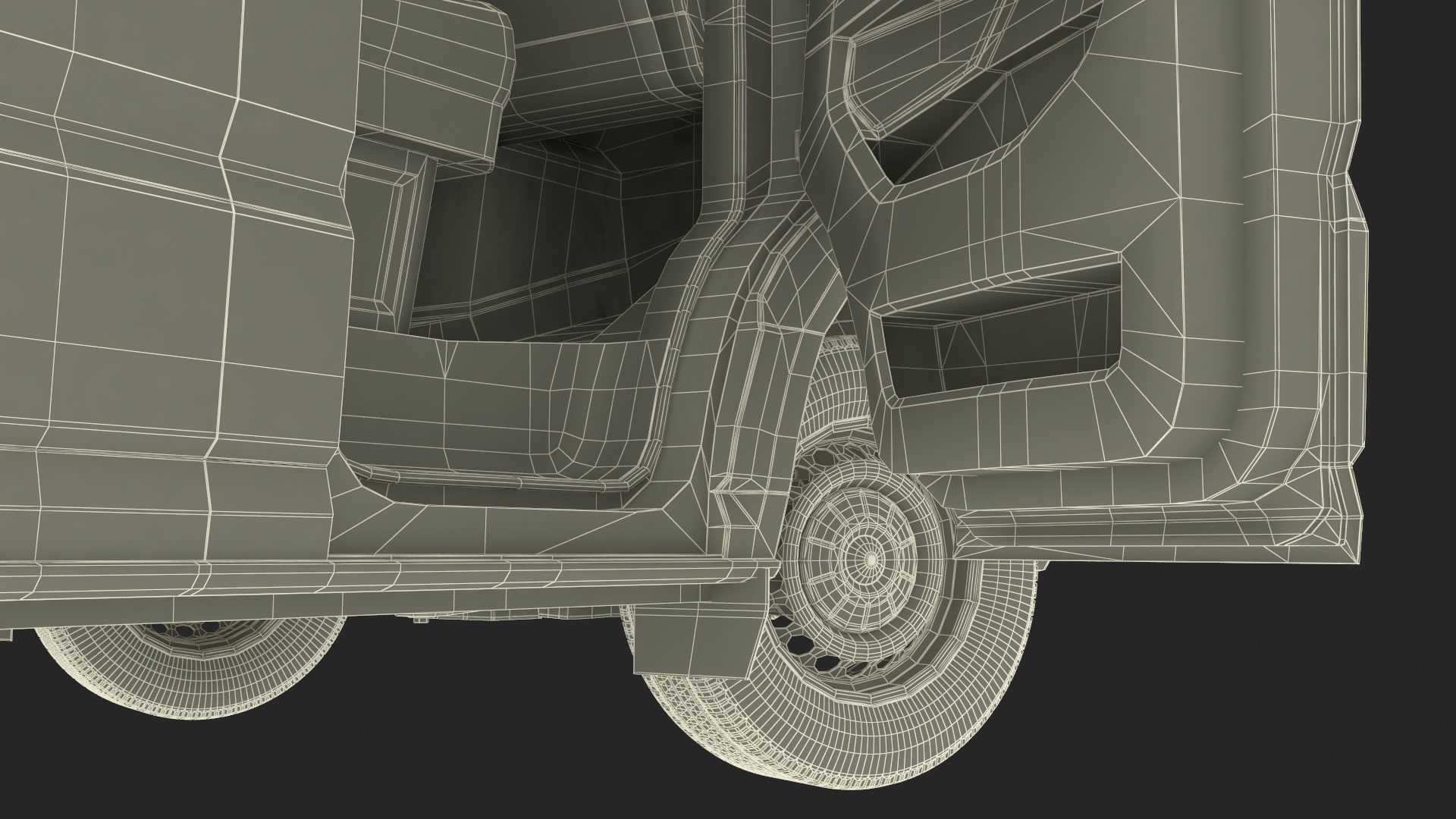 3D model Volkswagen Crafter Van 2024 Silver Metallic Rigged
