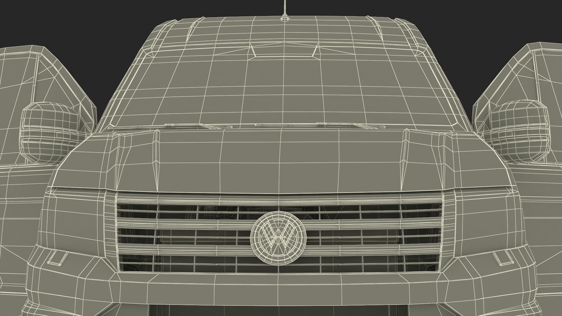 3D model Volkswagen Crafter Van 2024 Silver Metallic Rigged