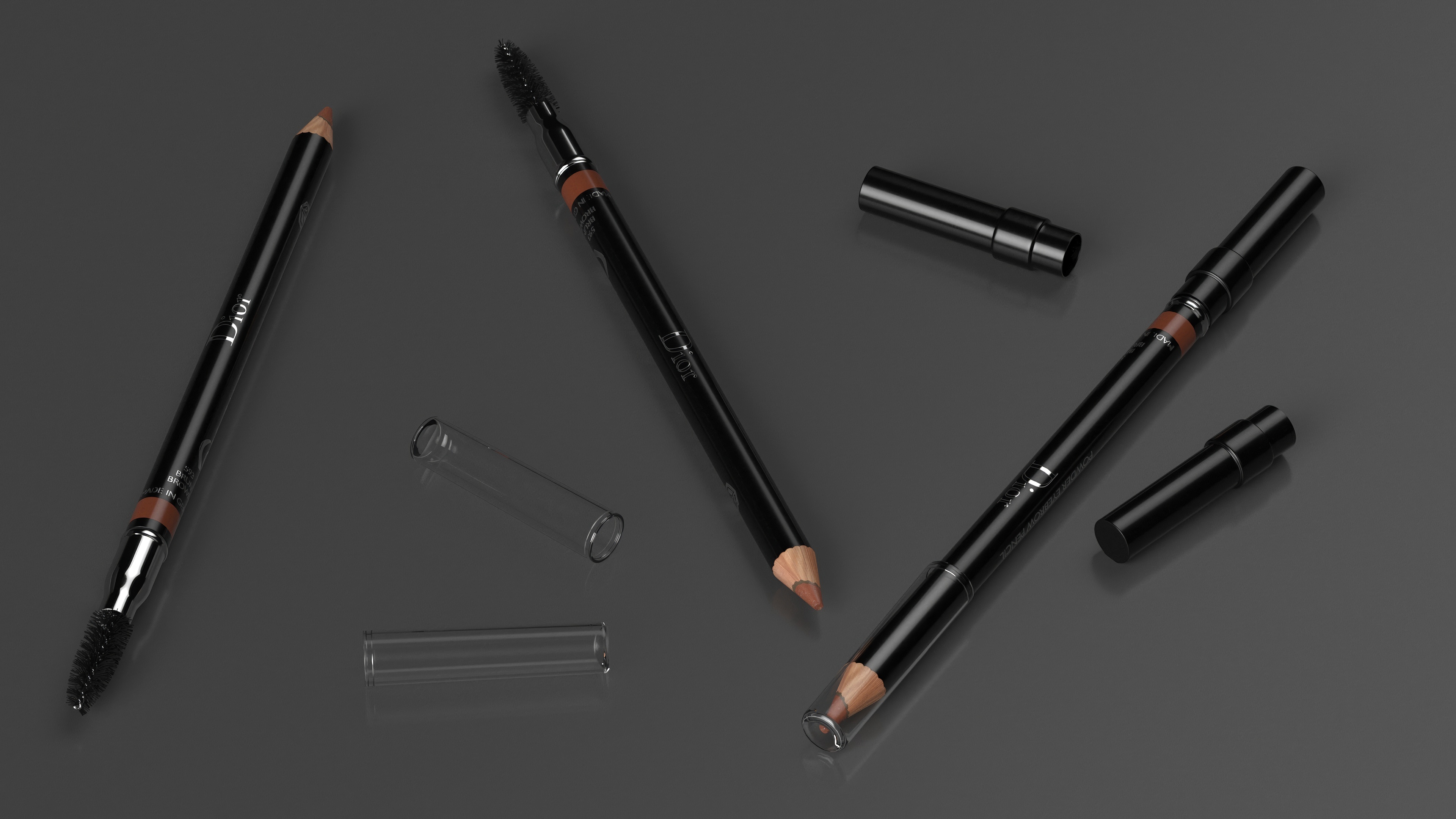 Dior Cosmopolite Powder Eyebrow Pencils 3D model