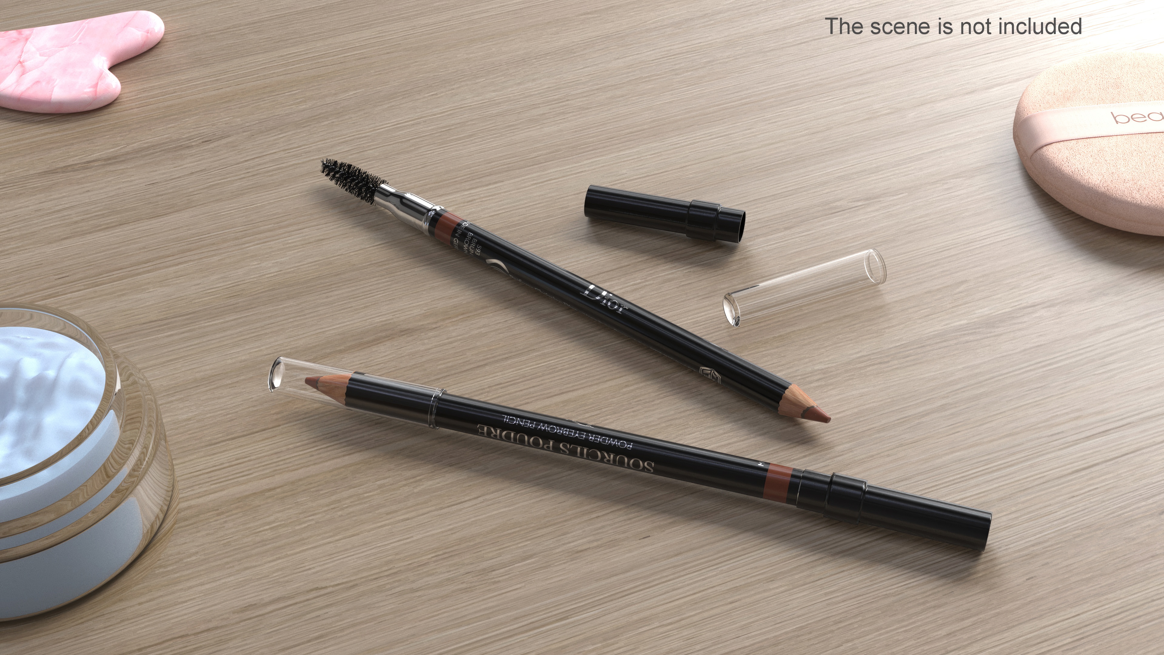 Dior Cosmopolite Powder Eyebrow Pencils 3D model