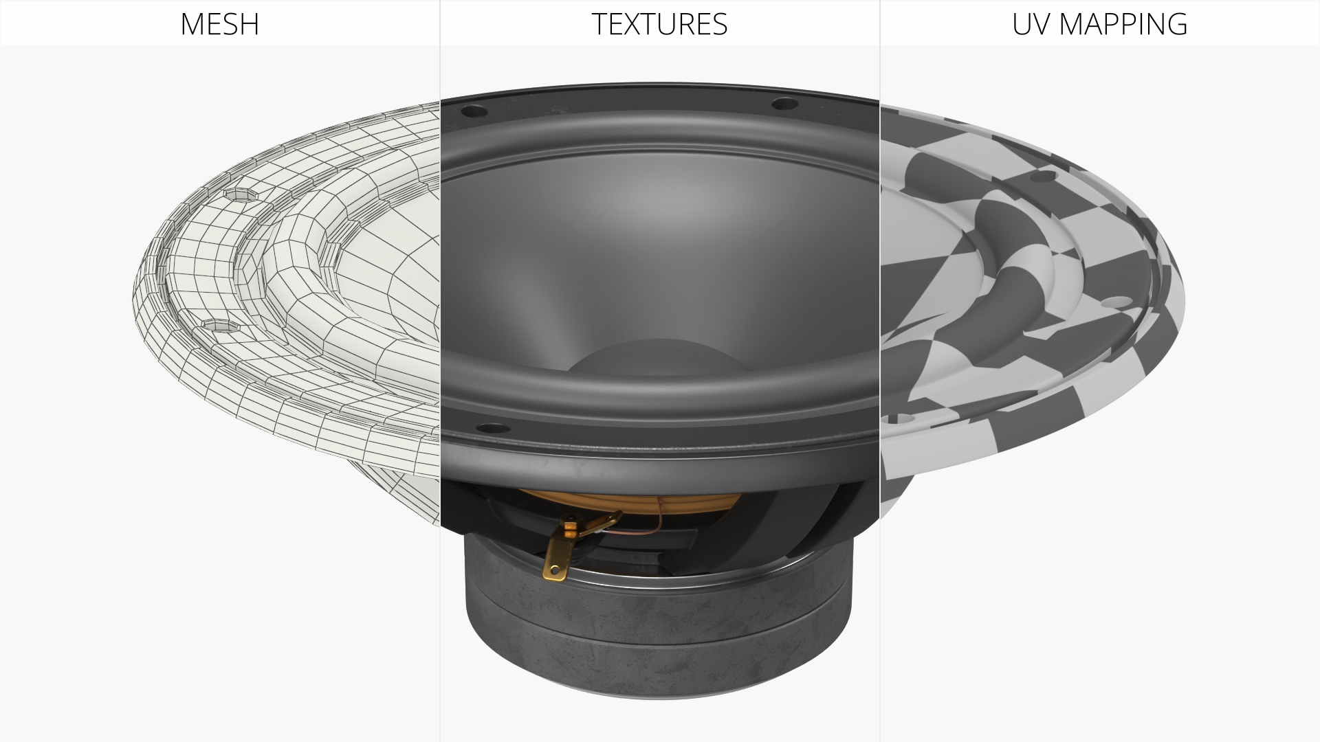 High Power Speaker Woofer Component, view 6