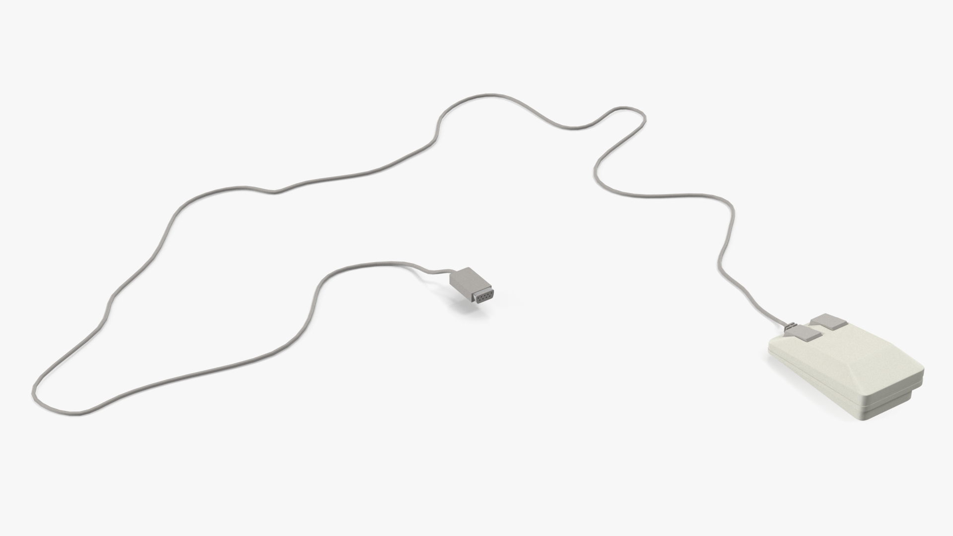 Vintage Computer Mouse 3D