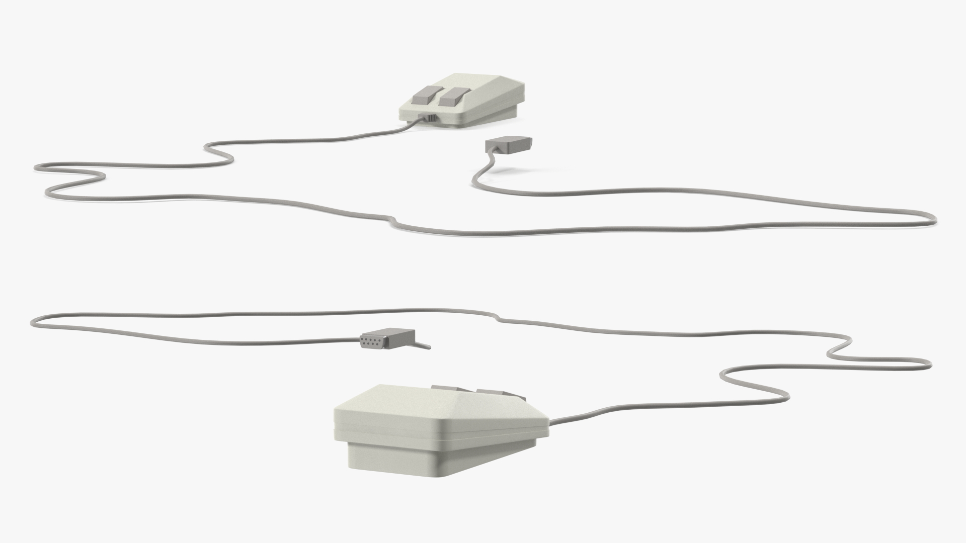 Vintage Computer Mouse 3D