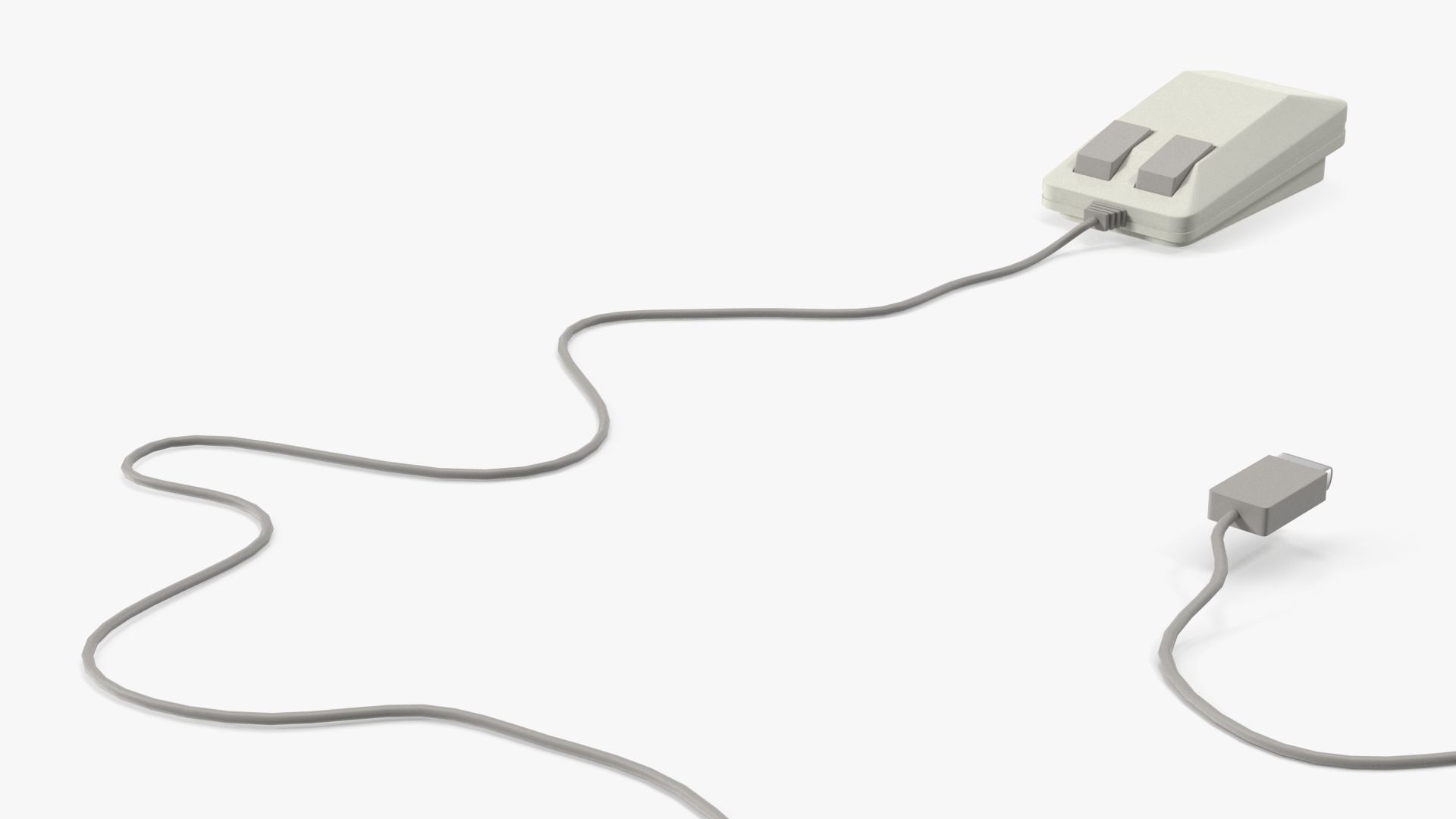 Vintage Computer Mouse 3D