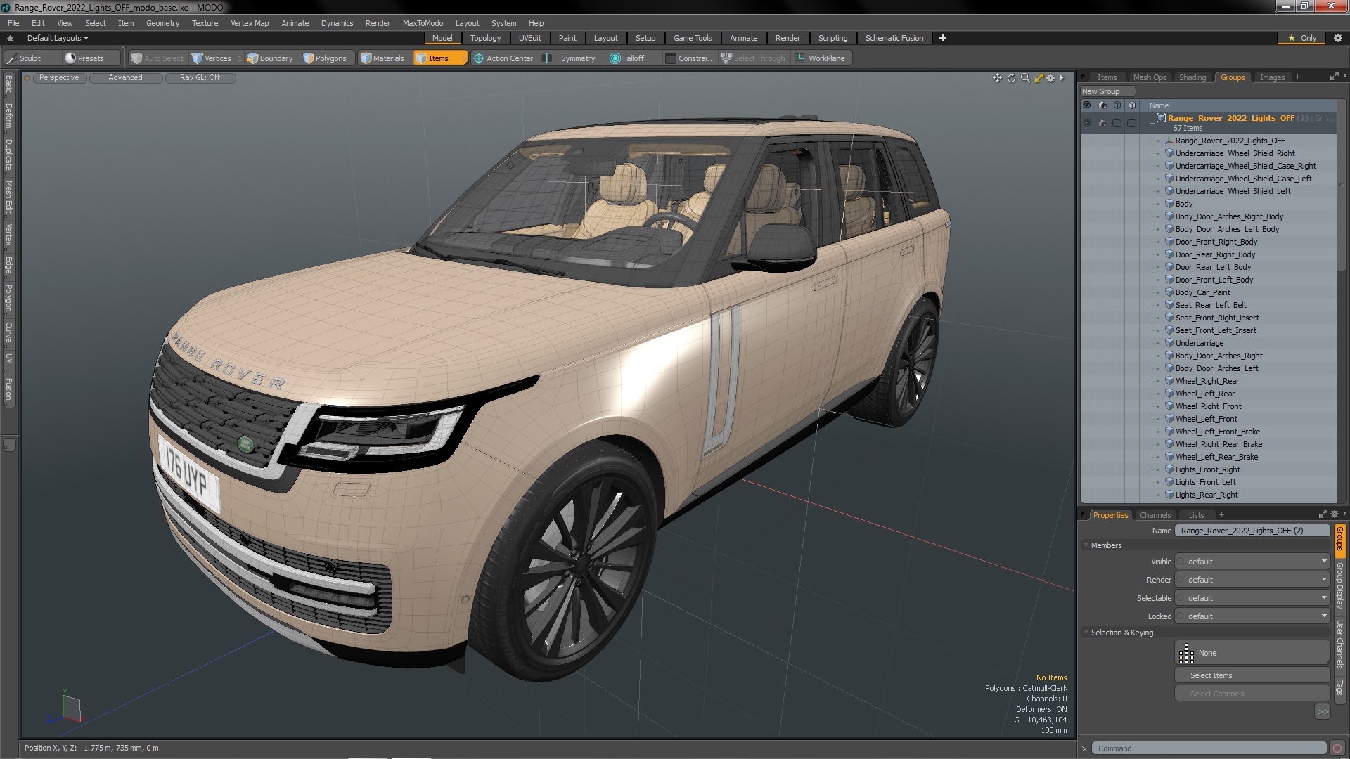 Range Rover 2022 Lights OFF 3D