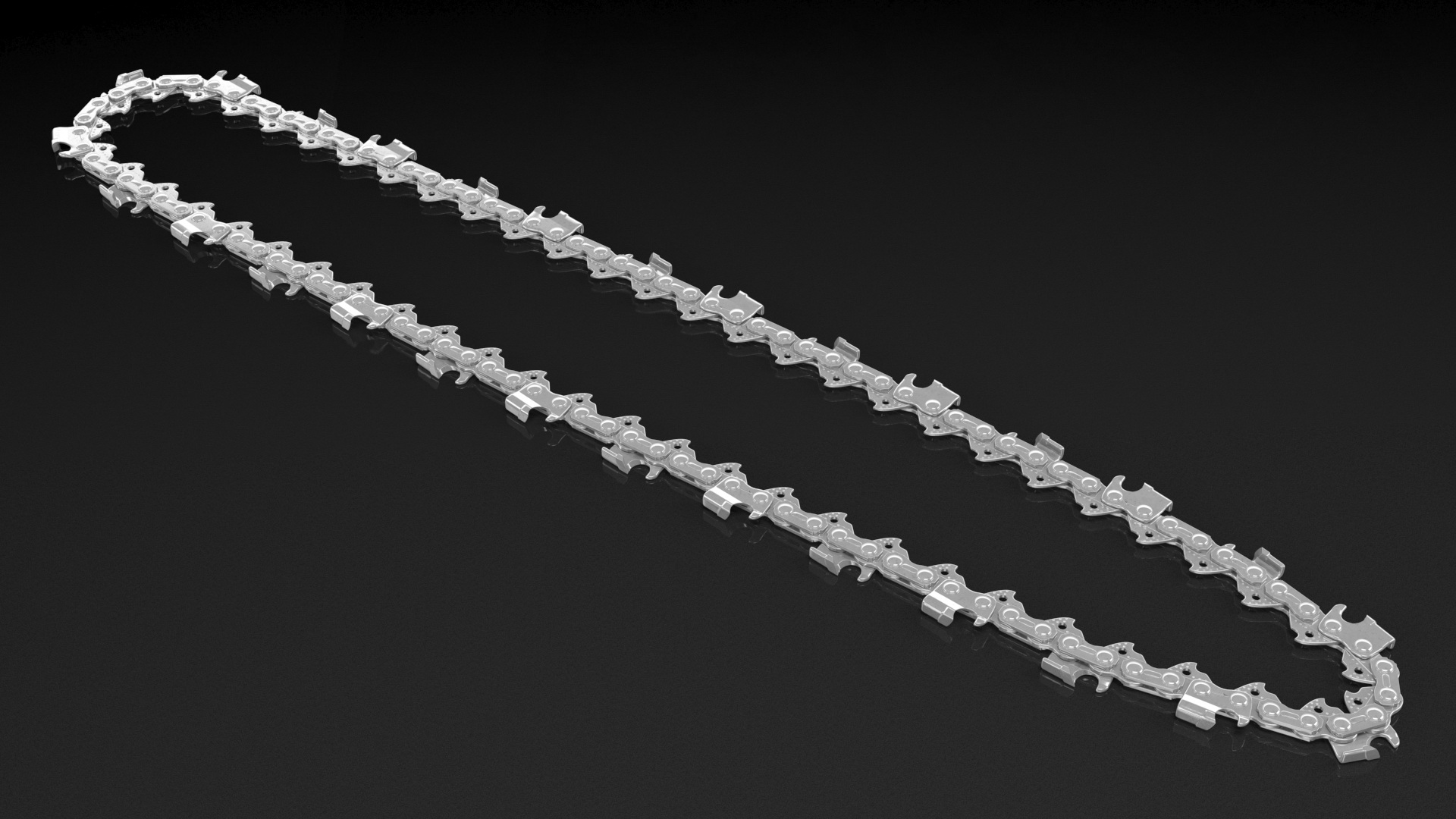 3D Chainsaw Steel Chain Tension model