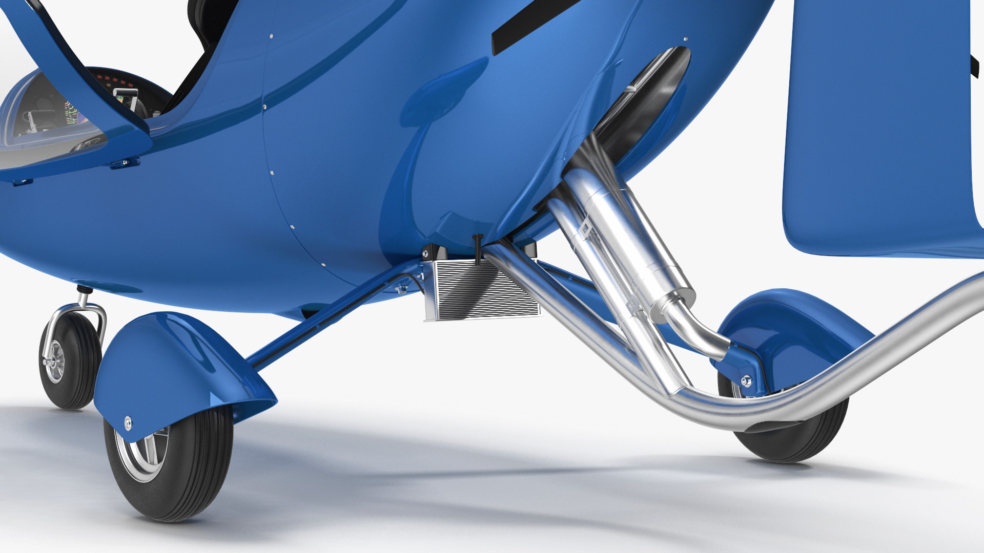 Rotorcraft Autogyro Blue 3D model