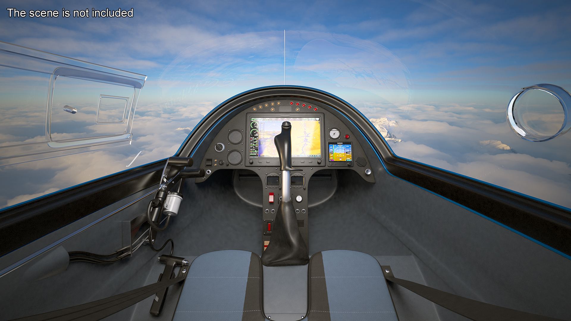 Rotorcraft Autogyro Blue 3D model