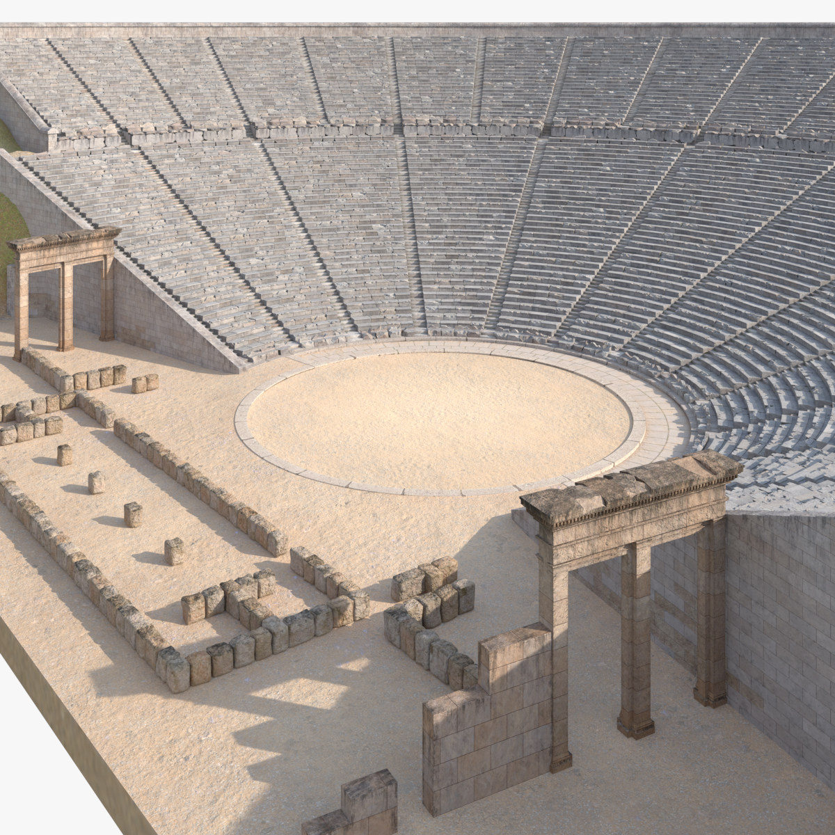 3D Ancient Amphitheater of Epidaurus model