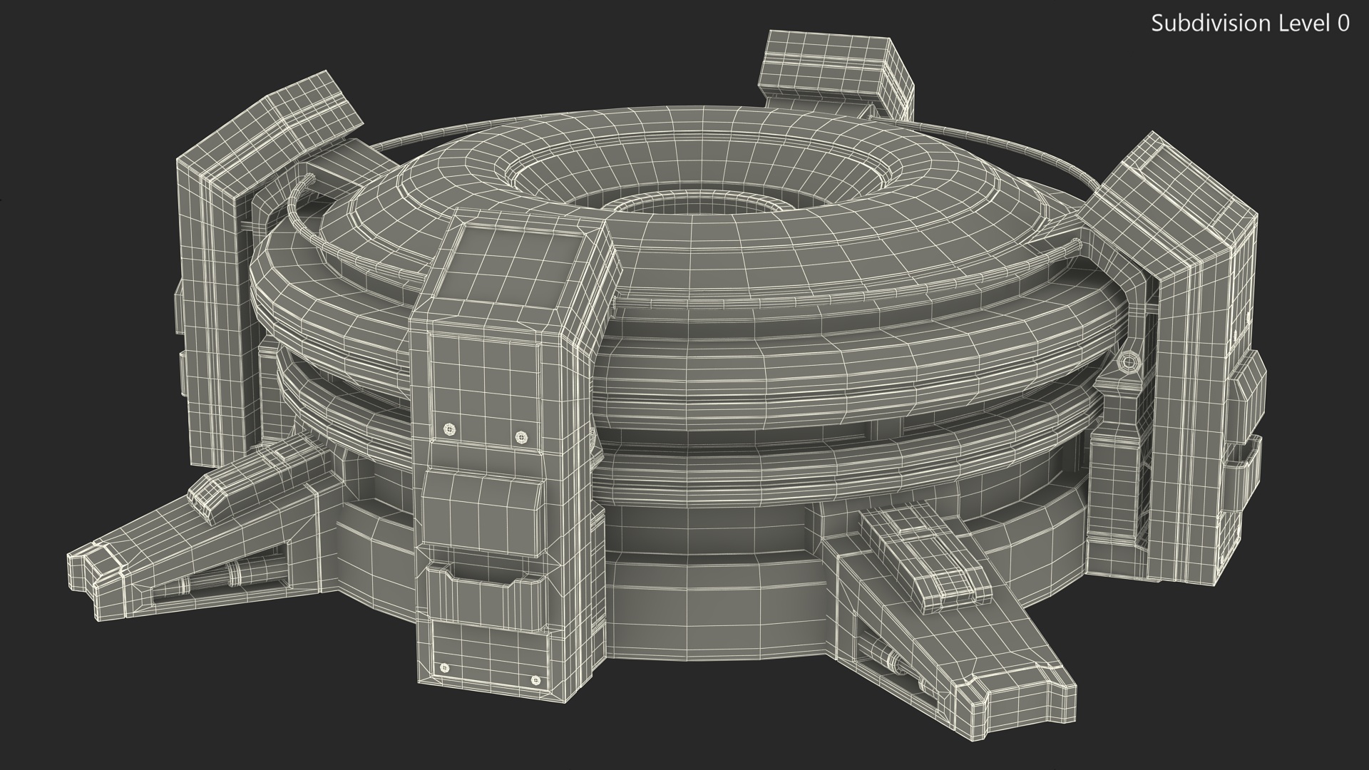 Futuristic Control Panel for Planet Exploration 3D
