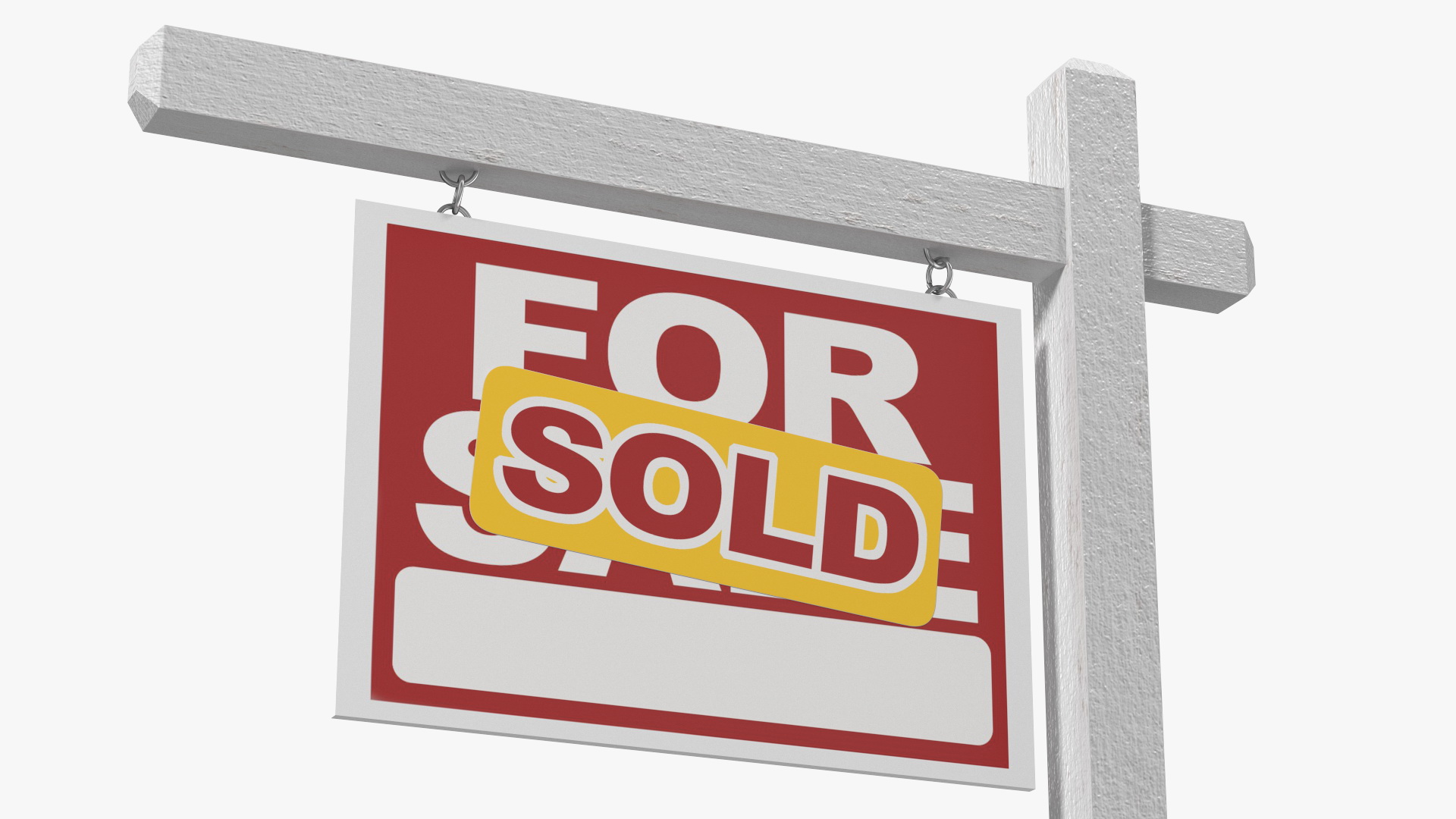 3D For Sale Sign Sold model