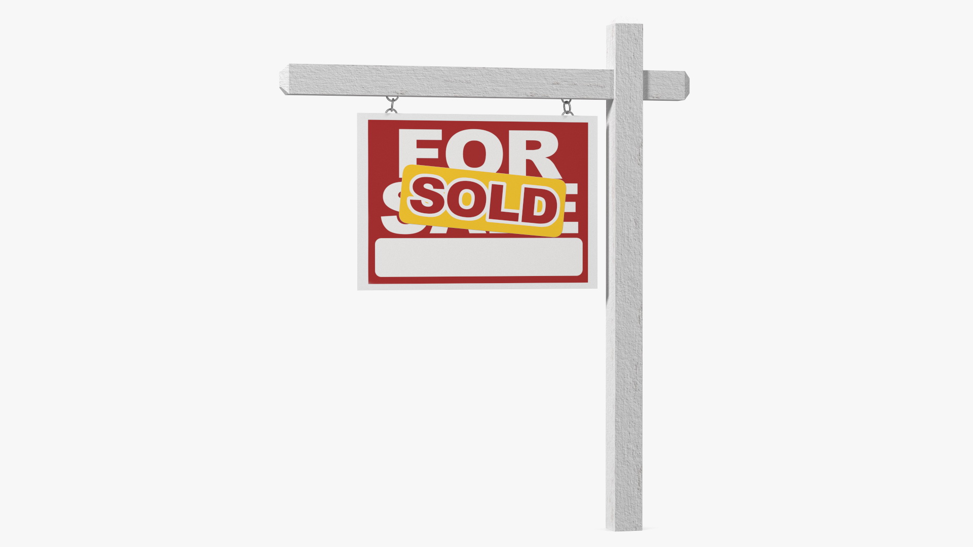 3D For Sale Sign Sold model