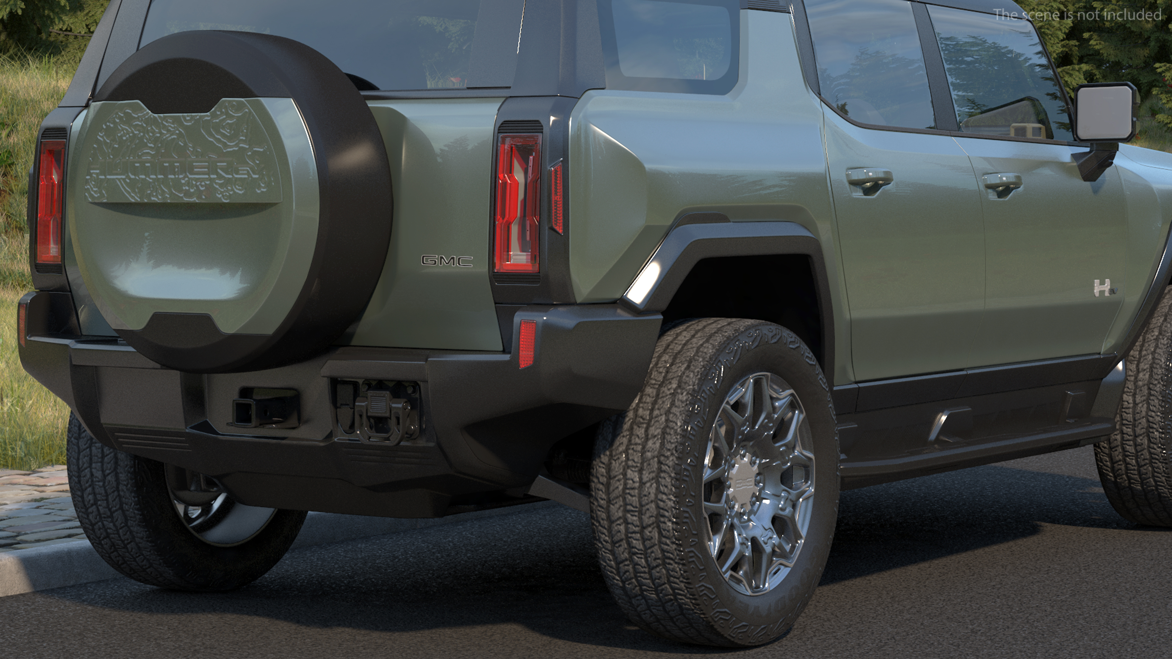 GMC Hummer EV SUV Rigged 3D model