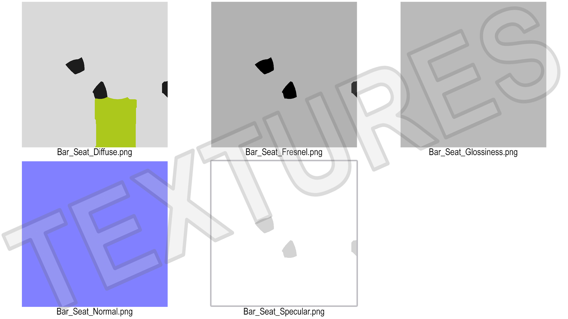 3D model Bar Seat
