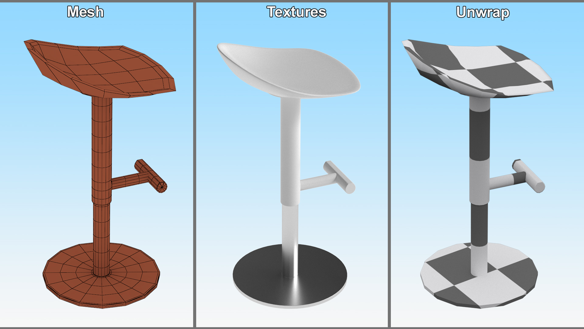 3D model Bar Seat