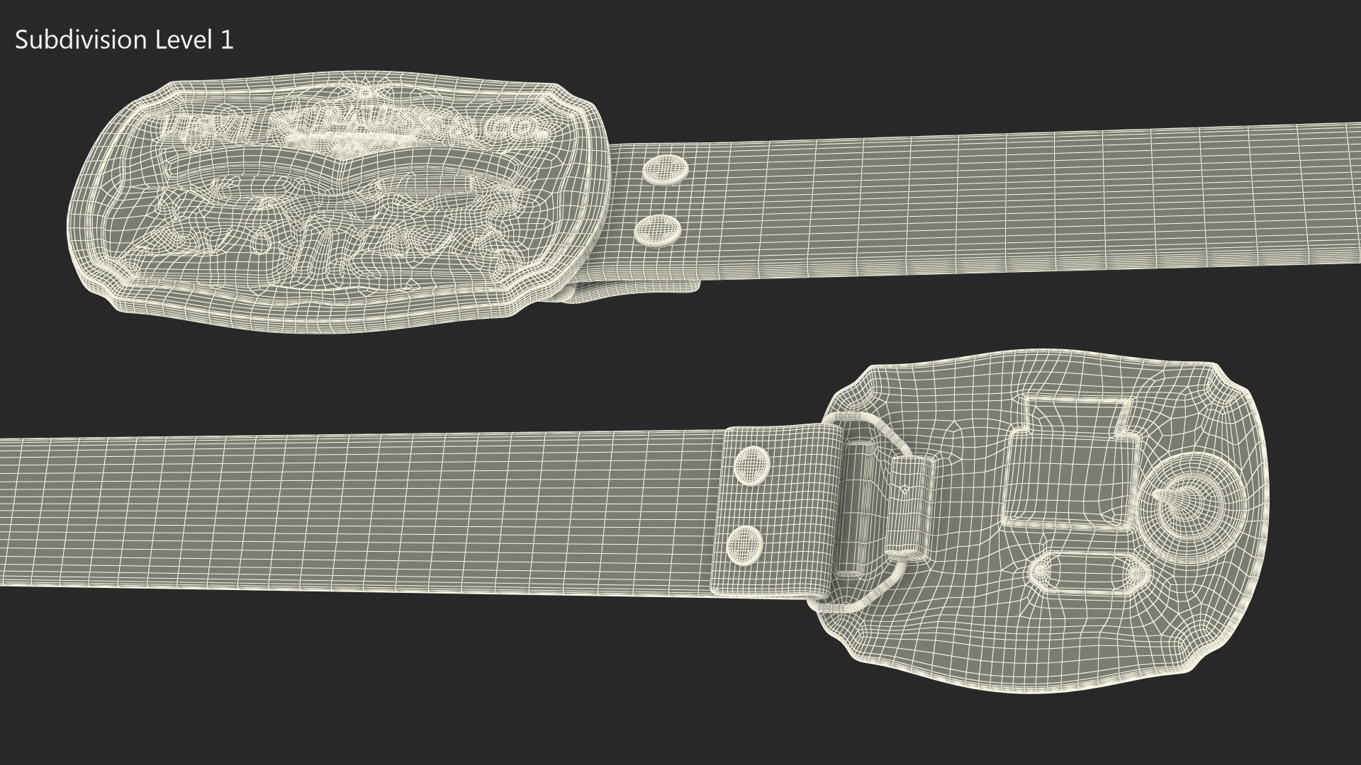 3D model Leather Belt Levi Strauss