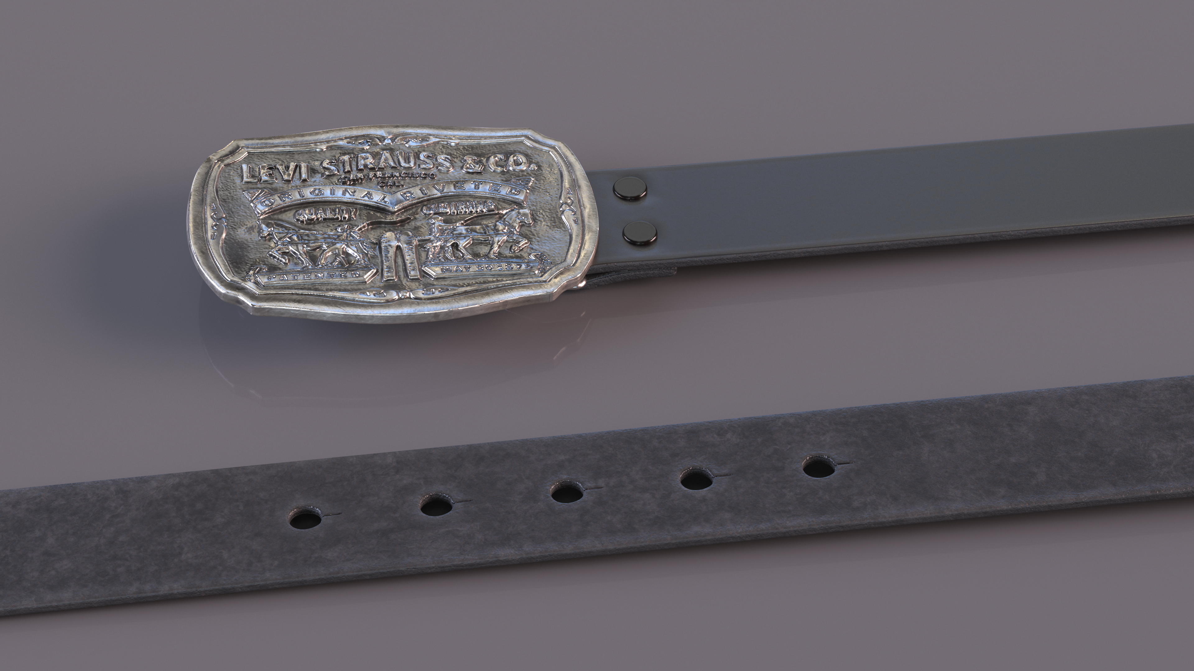 3D model Leather Belt Levi Strauss