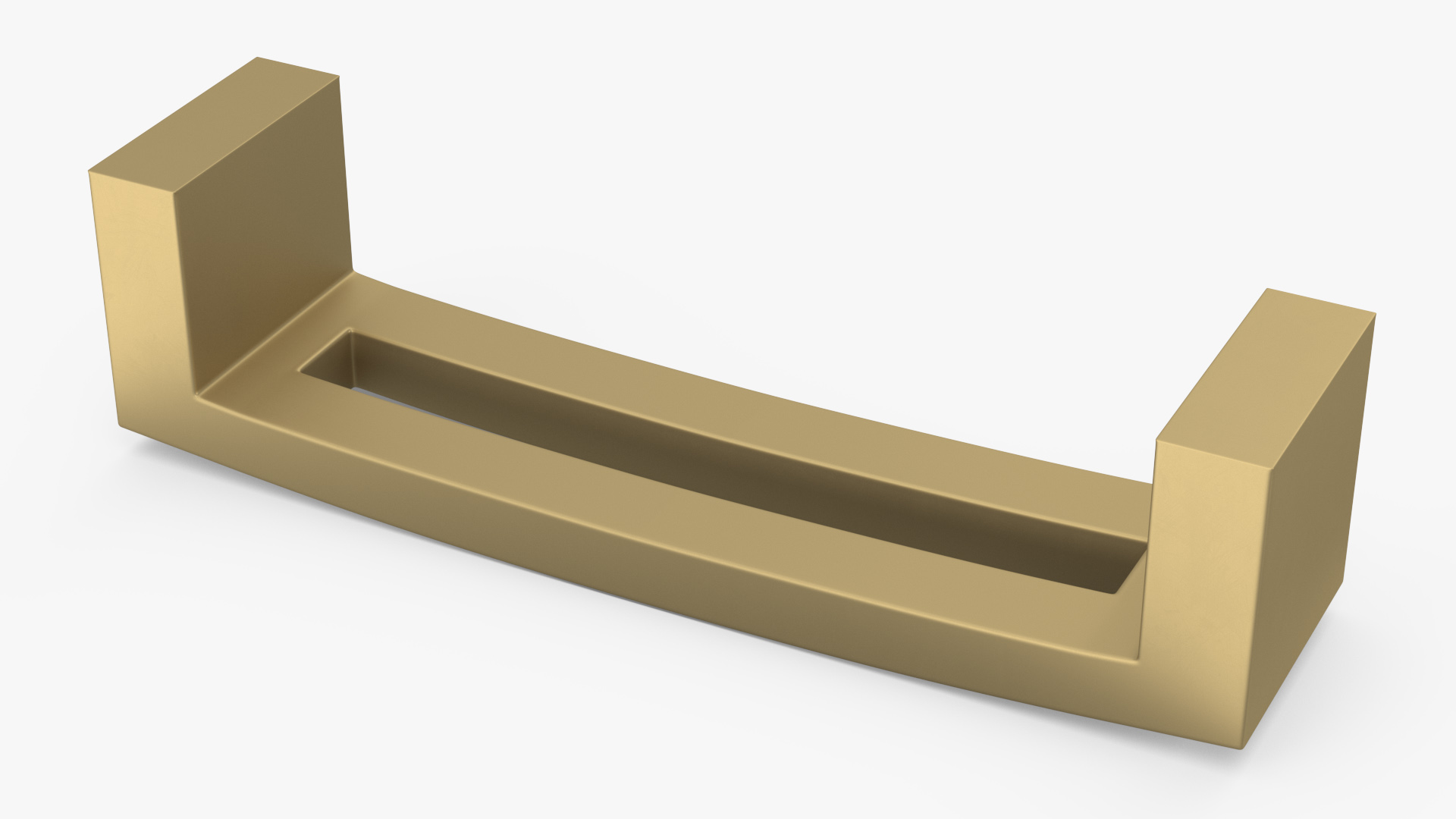 Kitchen Cabinet Handle Flat Bronze 3D model