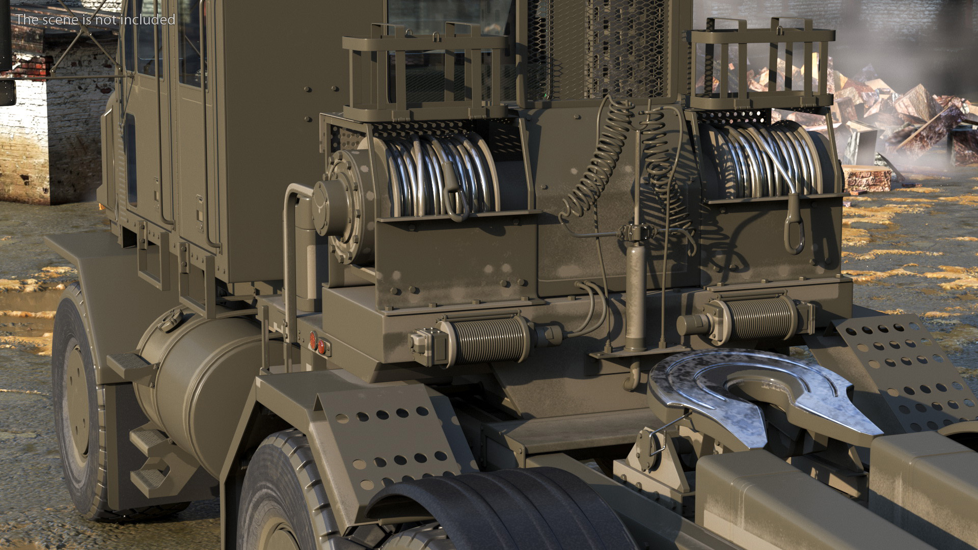 Truck Tractor for Military Purpose 3D model