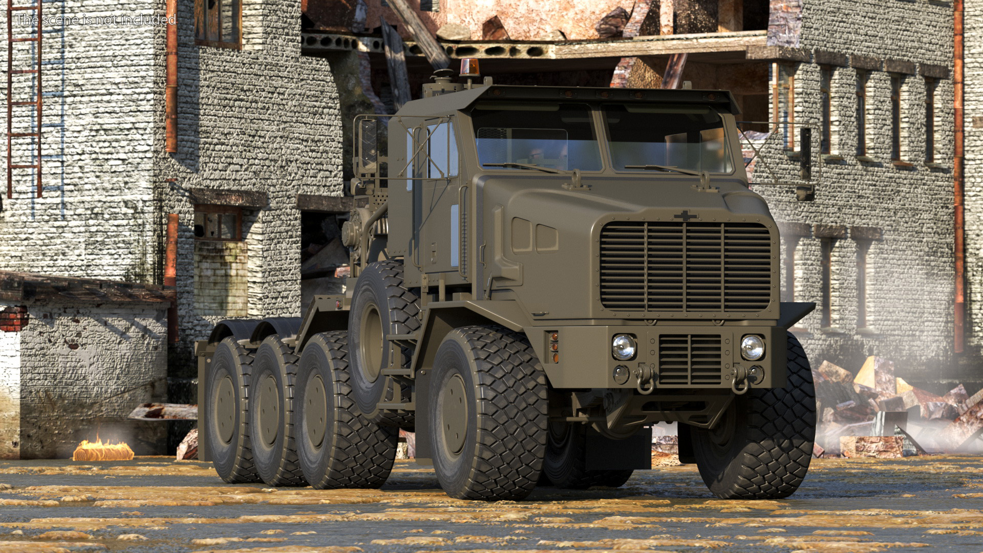 Truck Tractor for Military Purpose 3D model