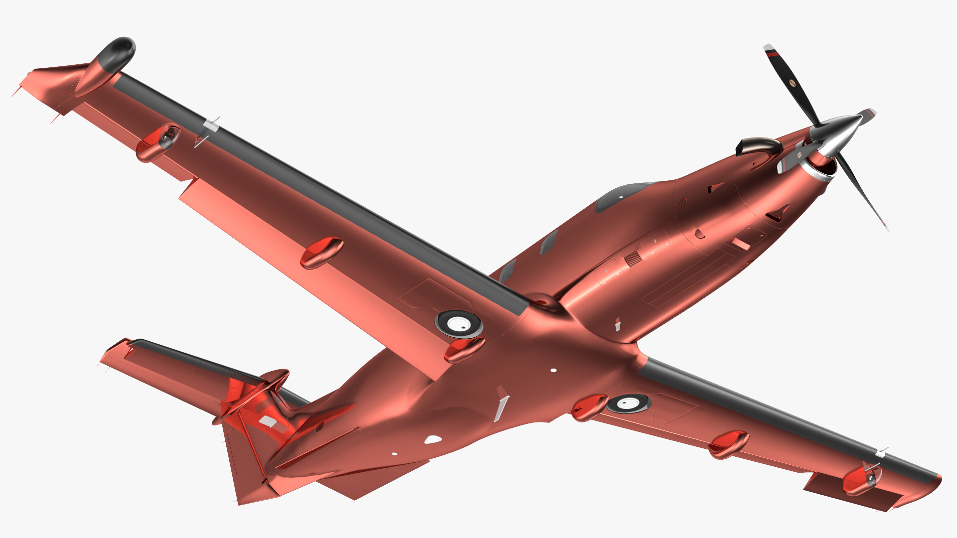 Turboprop Business Aircraft Rigged 3D model