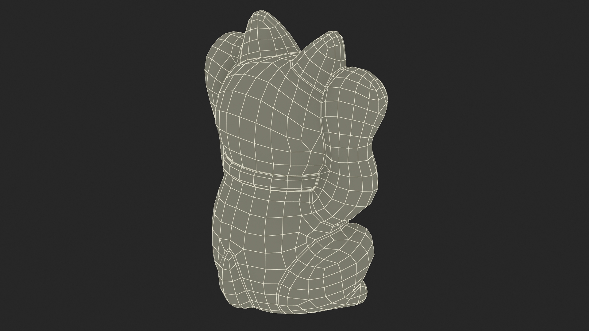 3D model Maneki Neko Lucky Cat Figurine