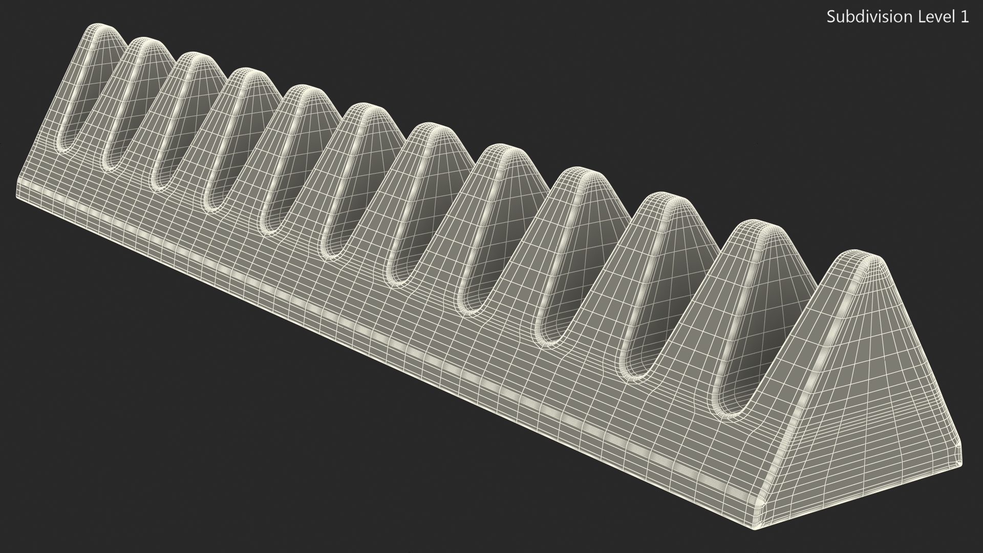 Toblerone White Chocolate Bar 3D model