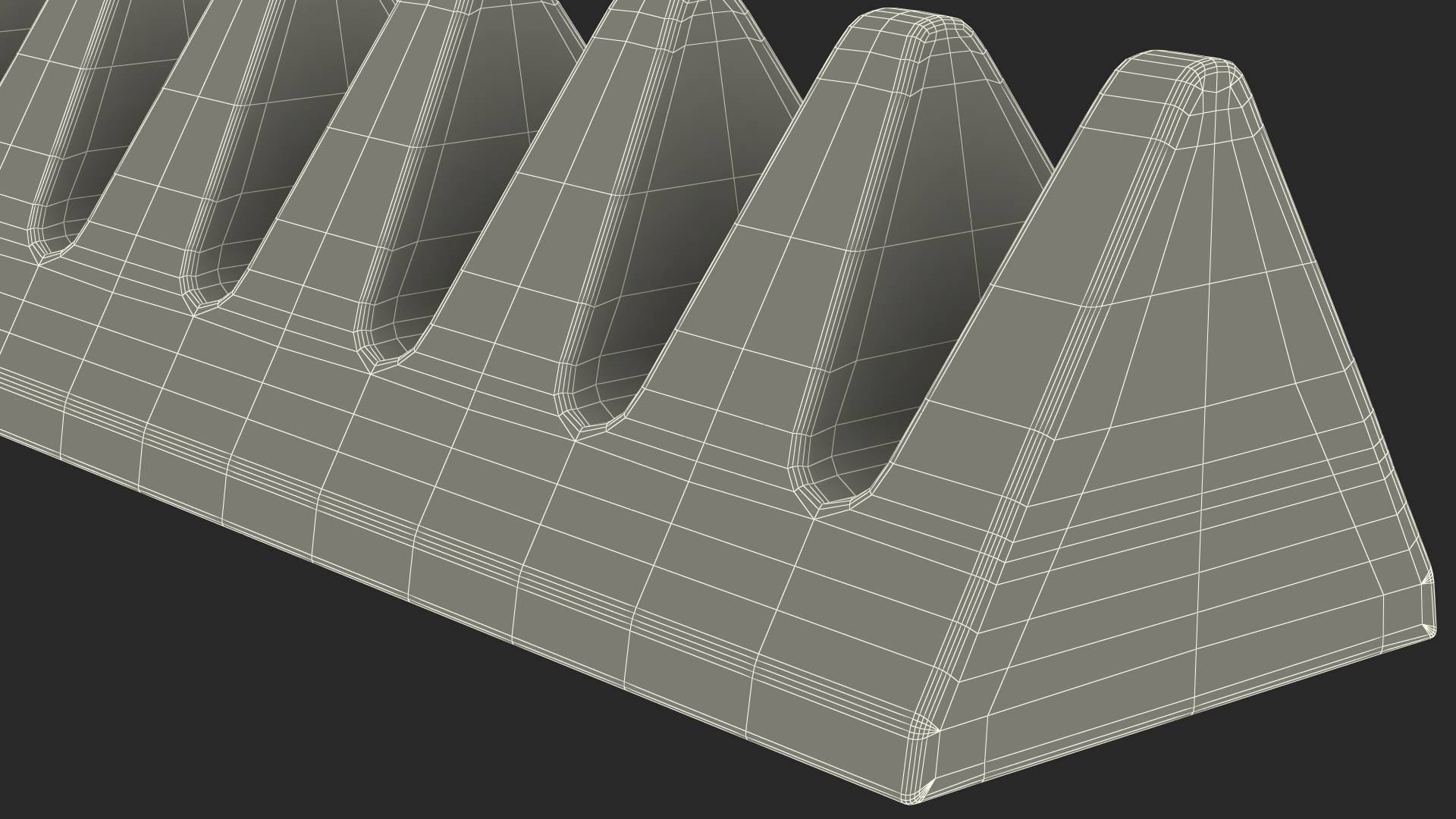 Toblerone White Chocolate Bar 3D model