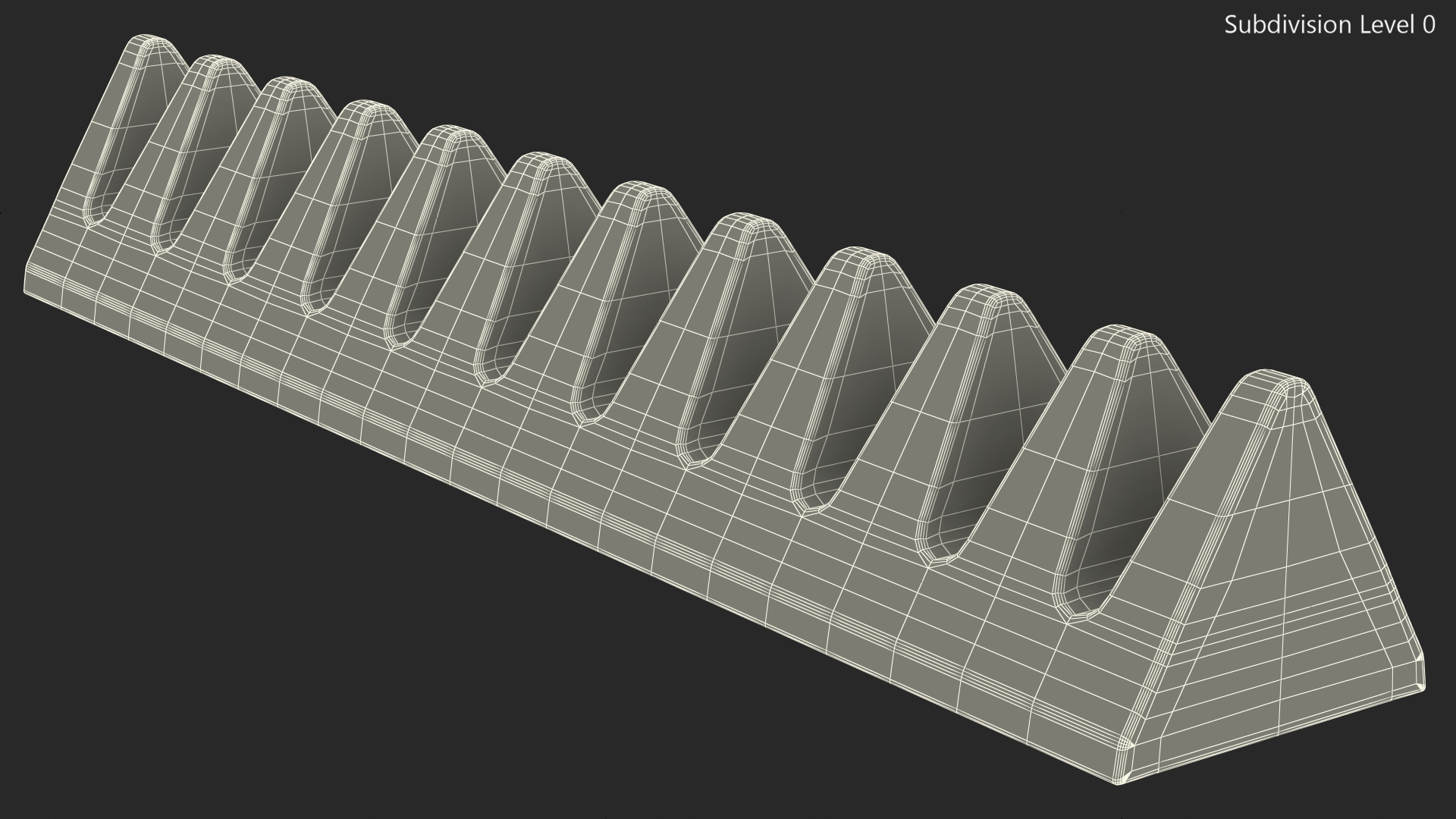 Toblerone White Chocolate Bar 3D model