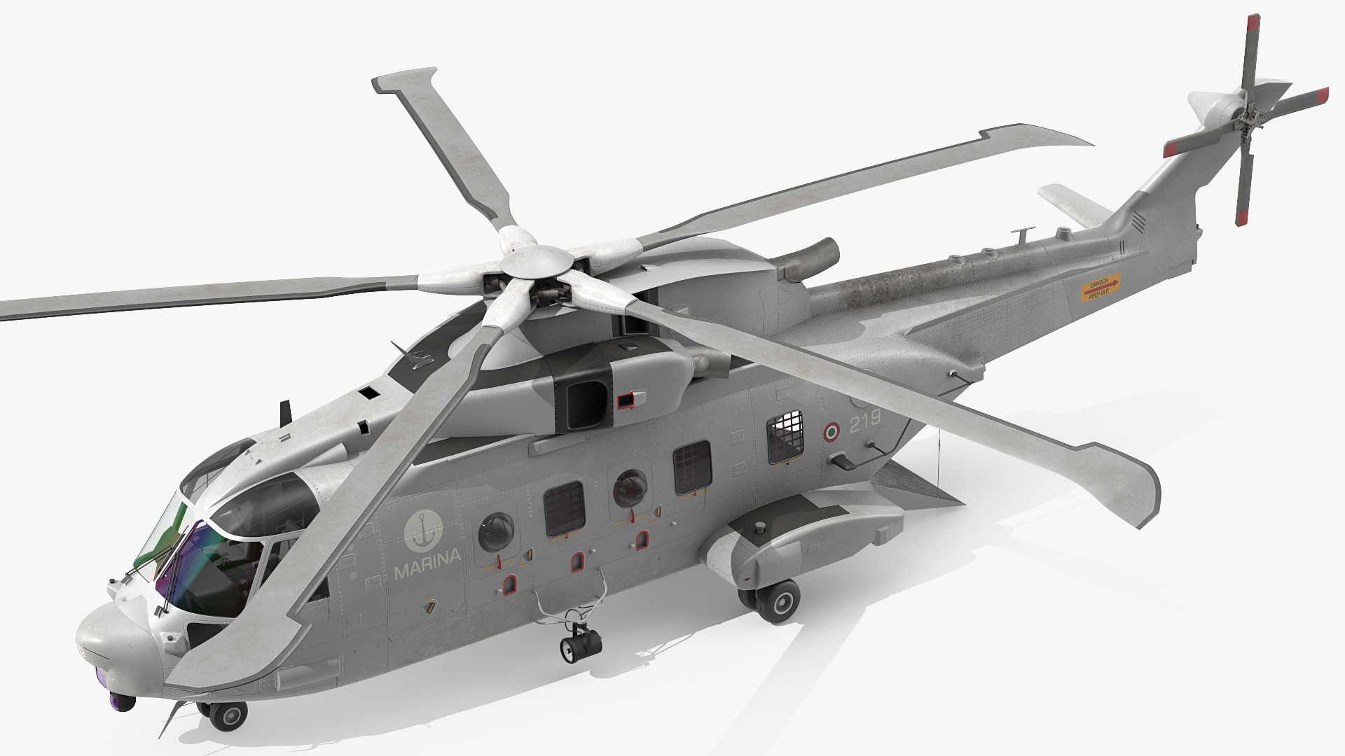 AgustaWestland AW101 Helicopter Italian Navy 3D model