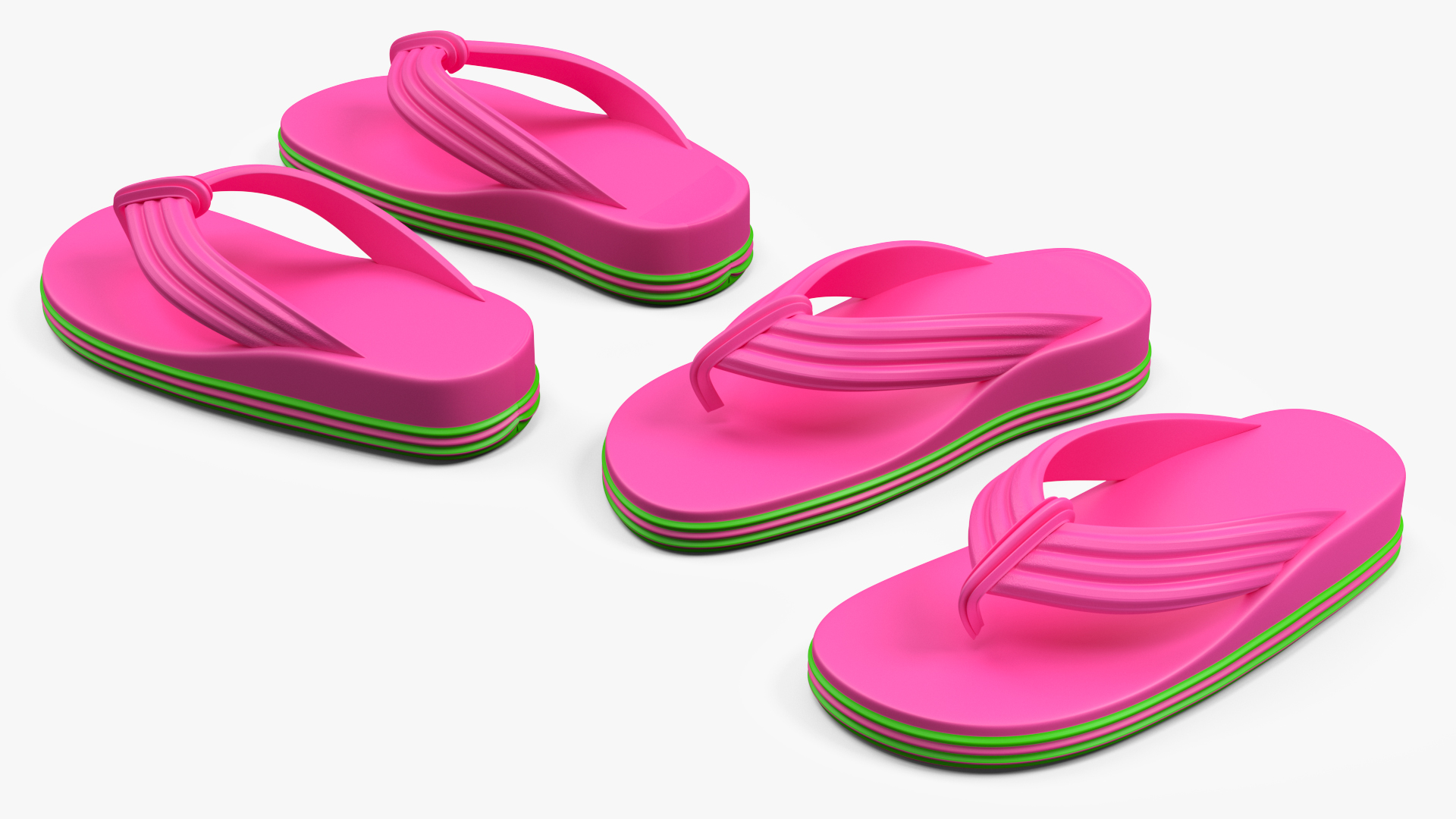 Caucasian Woman Beach Style T-pose 3D model