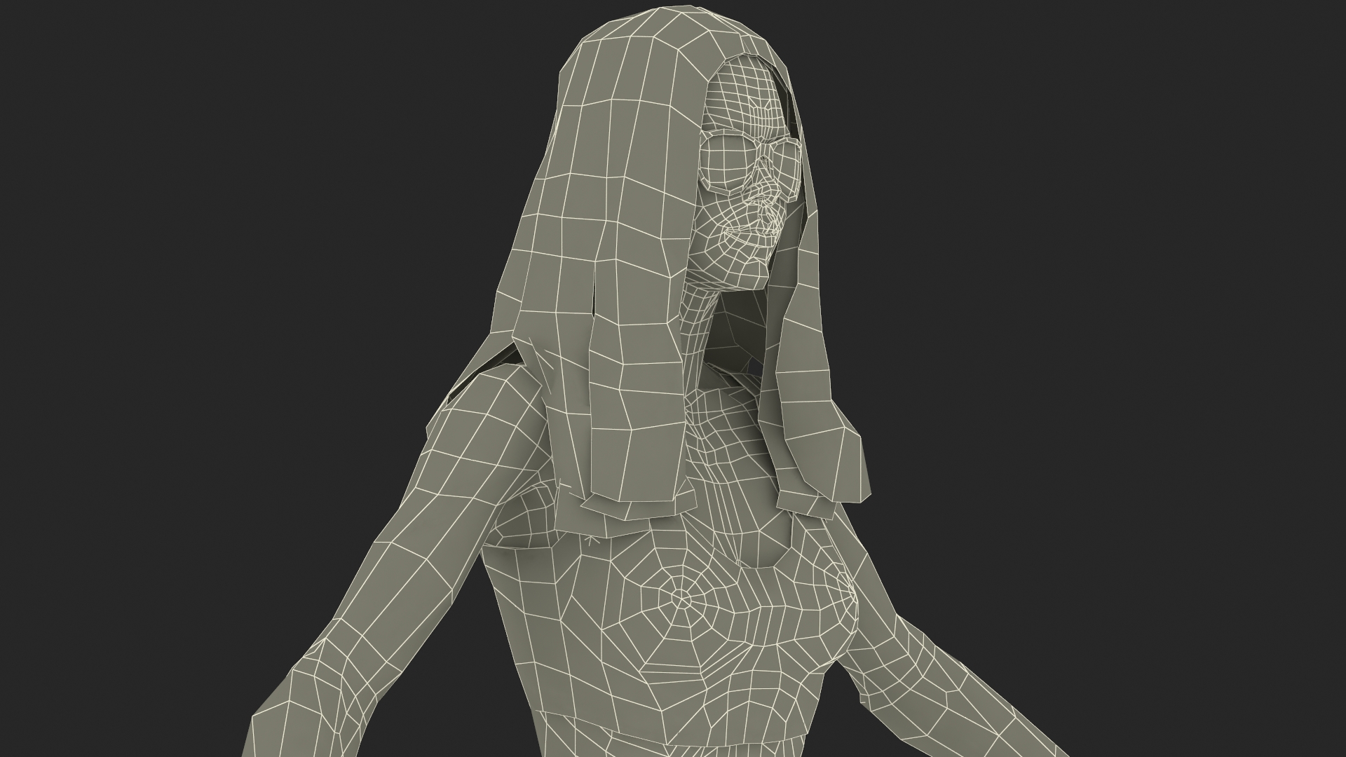 Caucasian Woman Beach Style T-pose 3D model