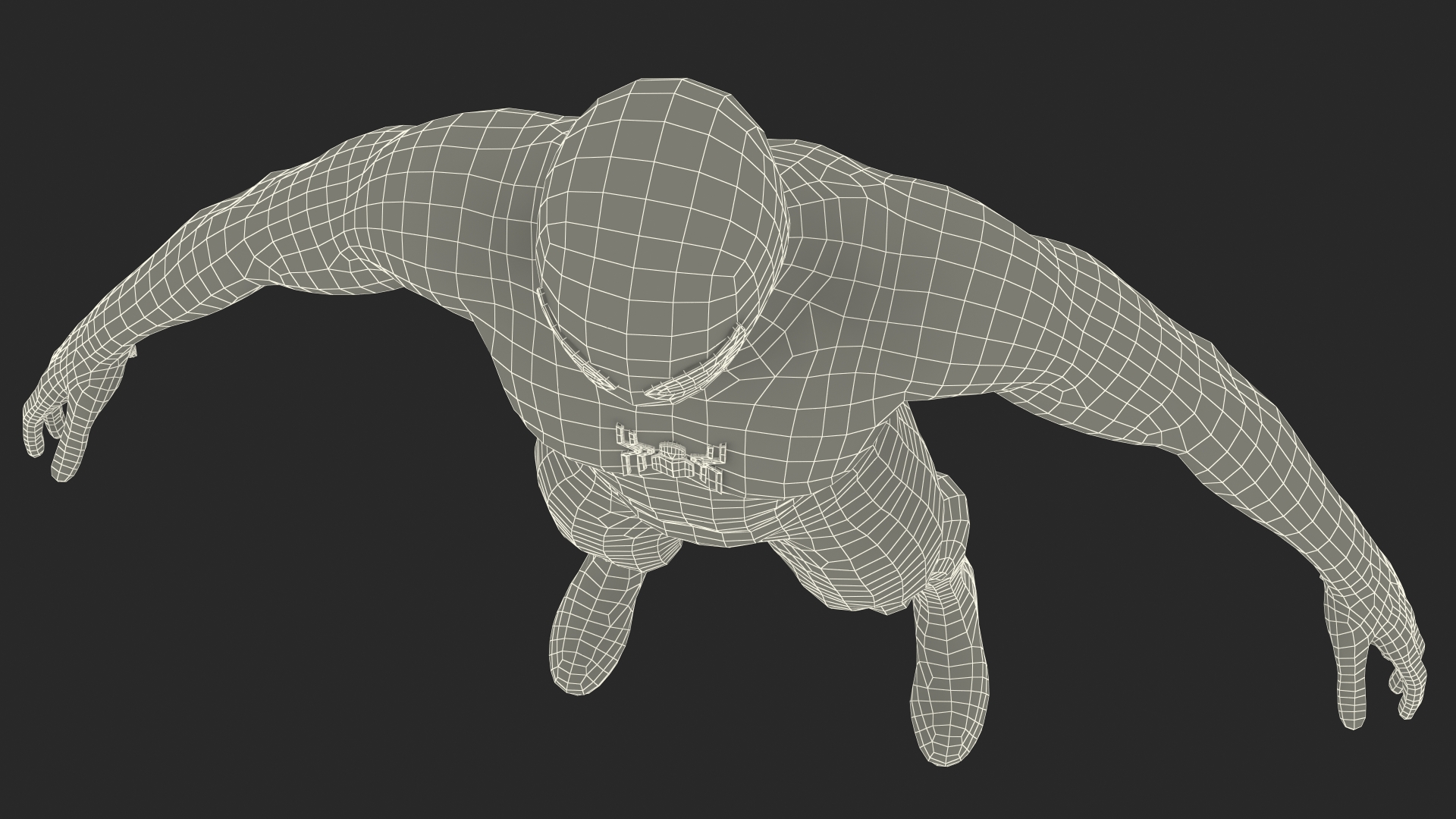 3D Spider Man Neutral Pose model