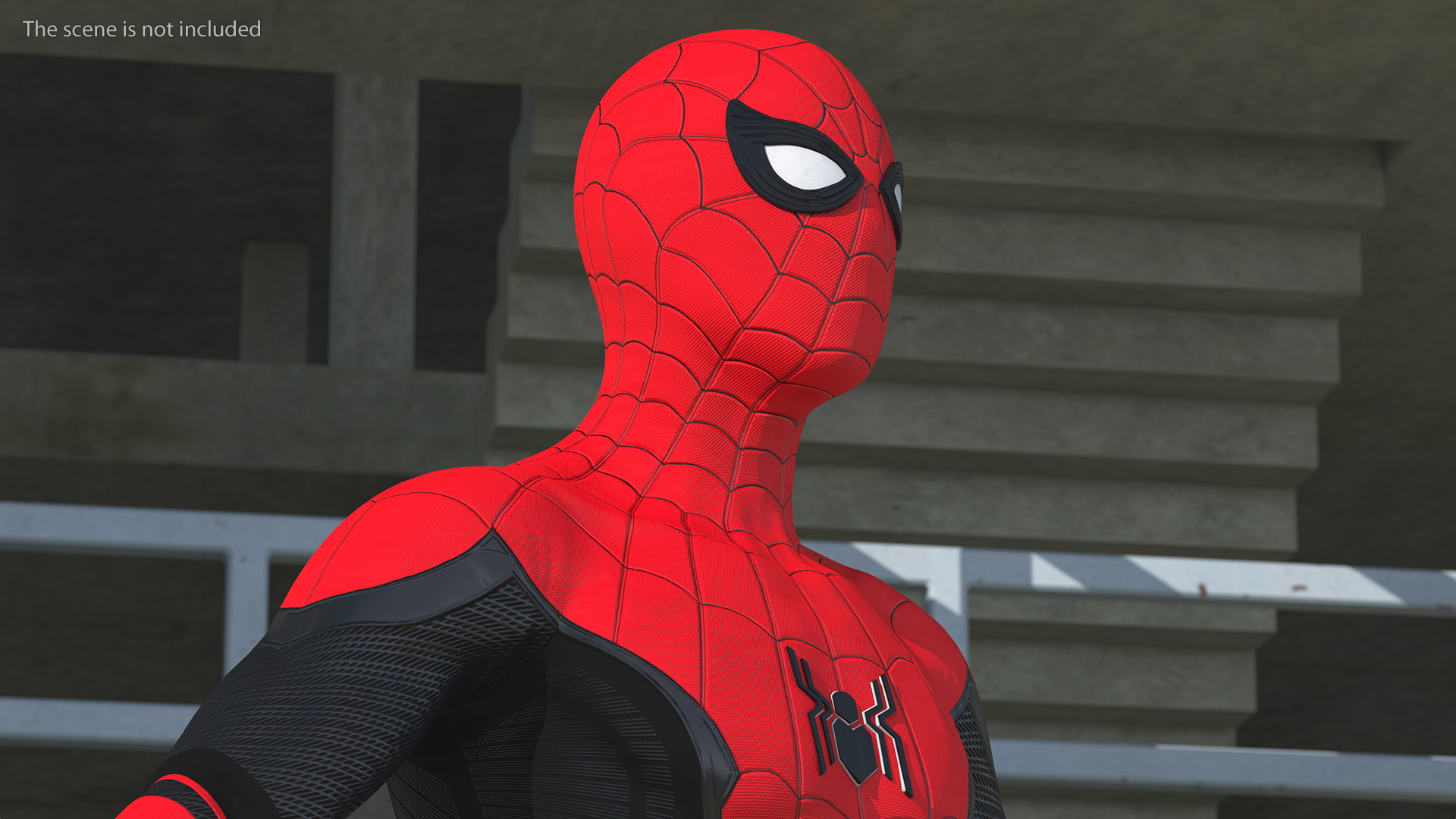 3D Spider Man Neutral Pose model