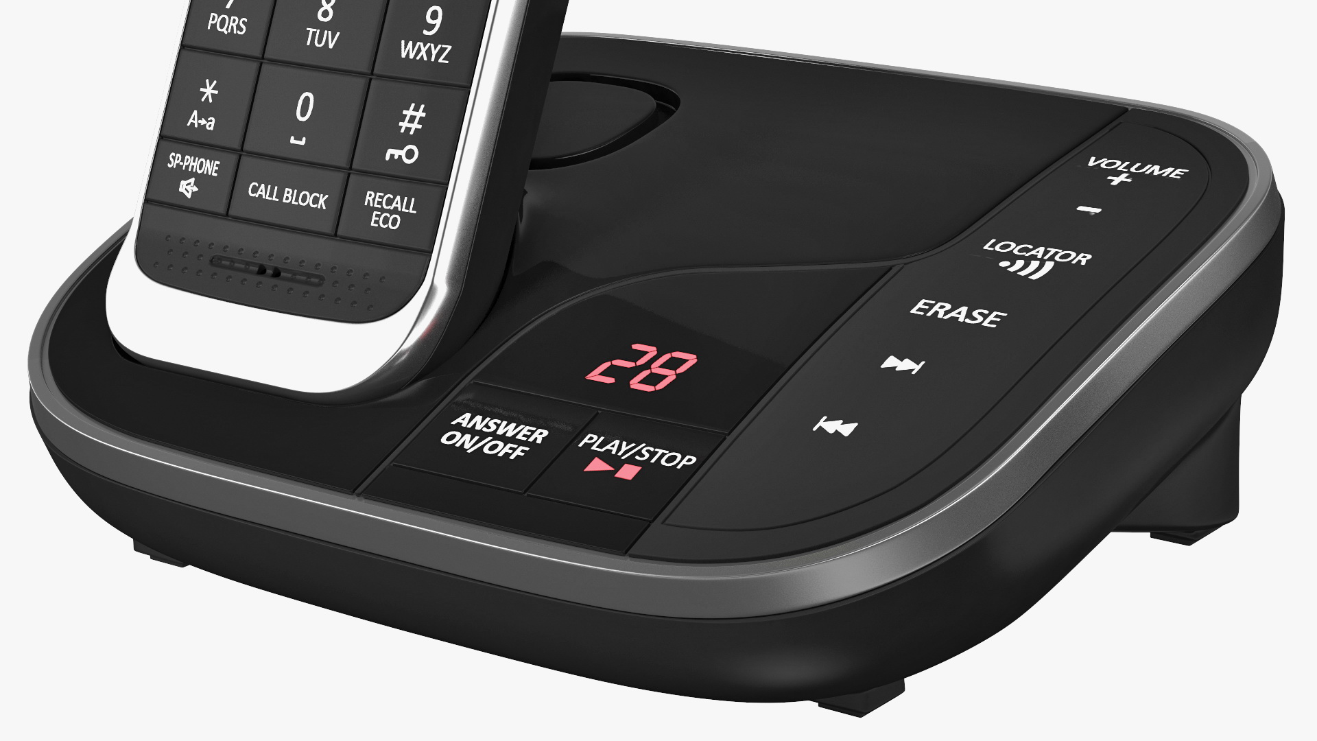 3D Panasonic KX TGJ420E DECT Cordless Phone with Base Station model