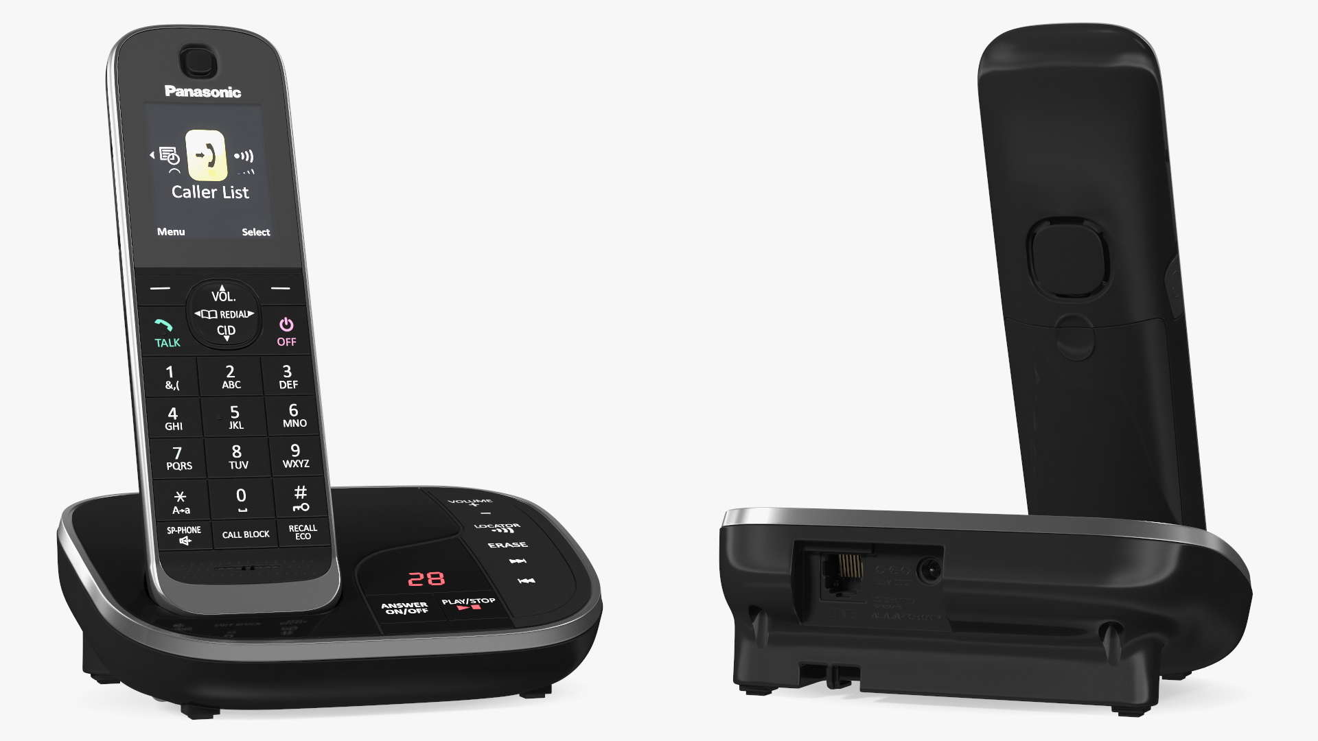3D Panasonic KX TGJ420E DECT Cordless Phone with Base Station model