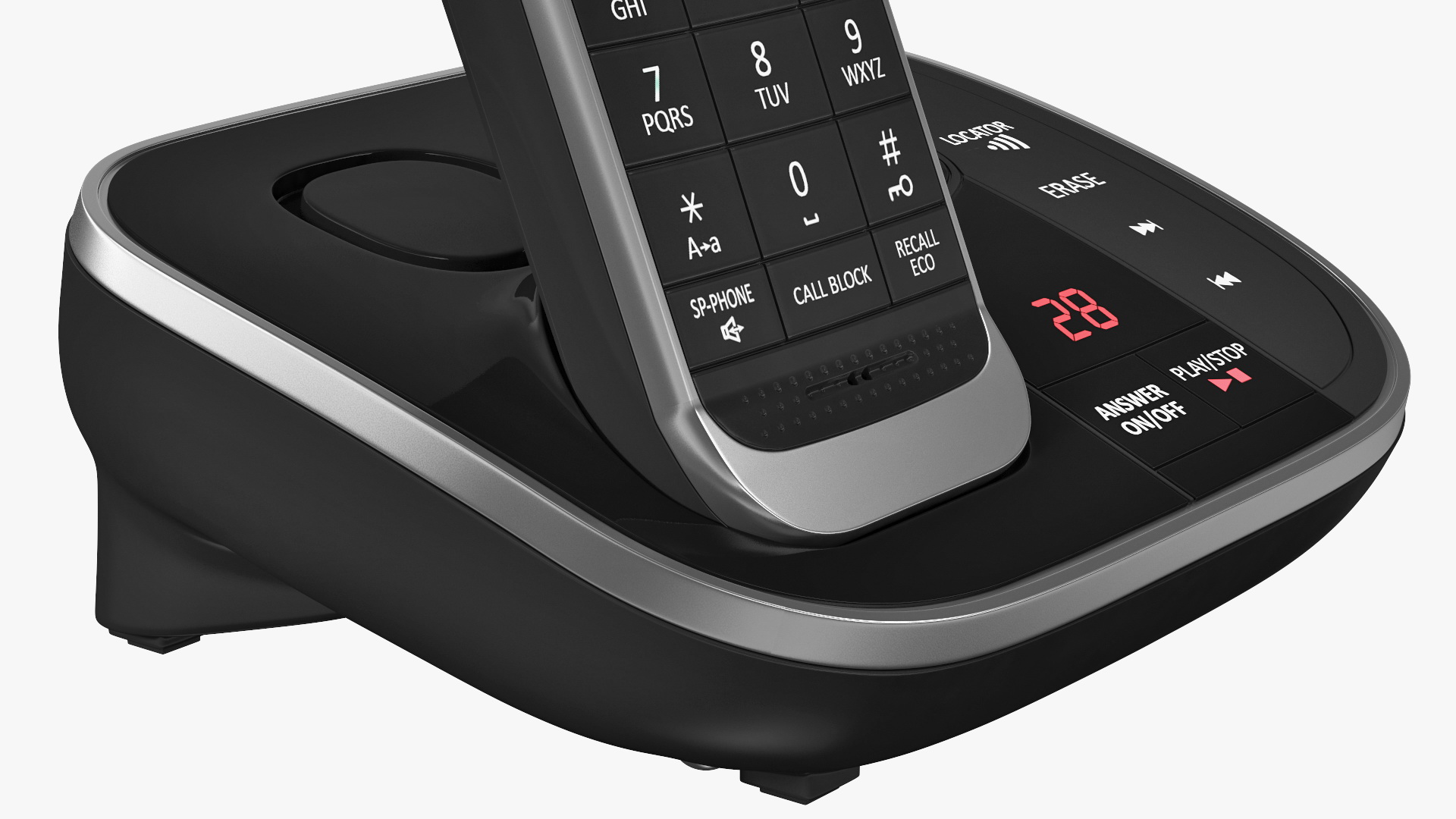 3D Panasonic KX TGJ420E DECT Cordless Phone with Base Station model