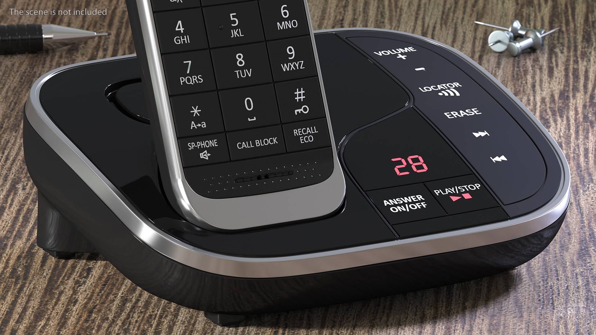 3D Panasonic KX TGJ420E DECT Cordless Phone with Base Station model