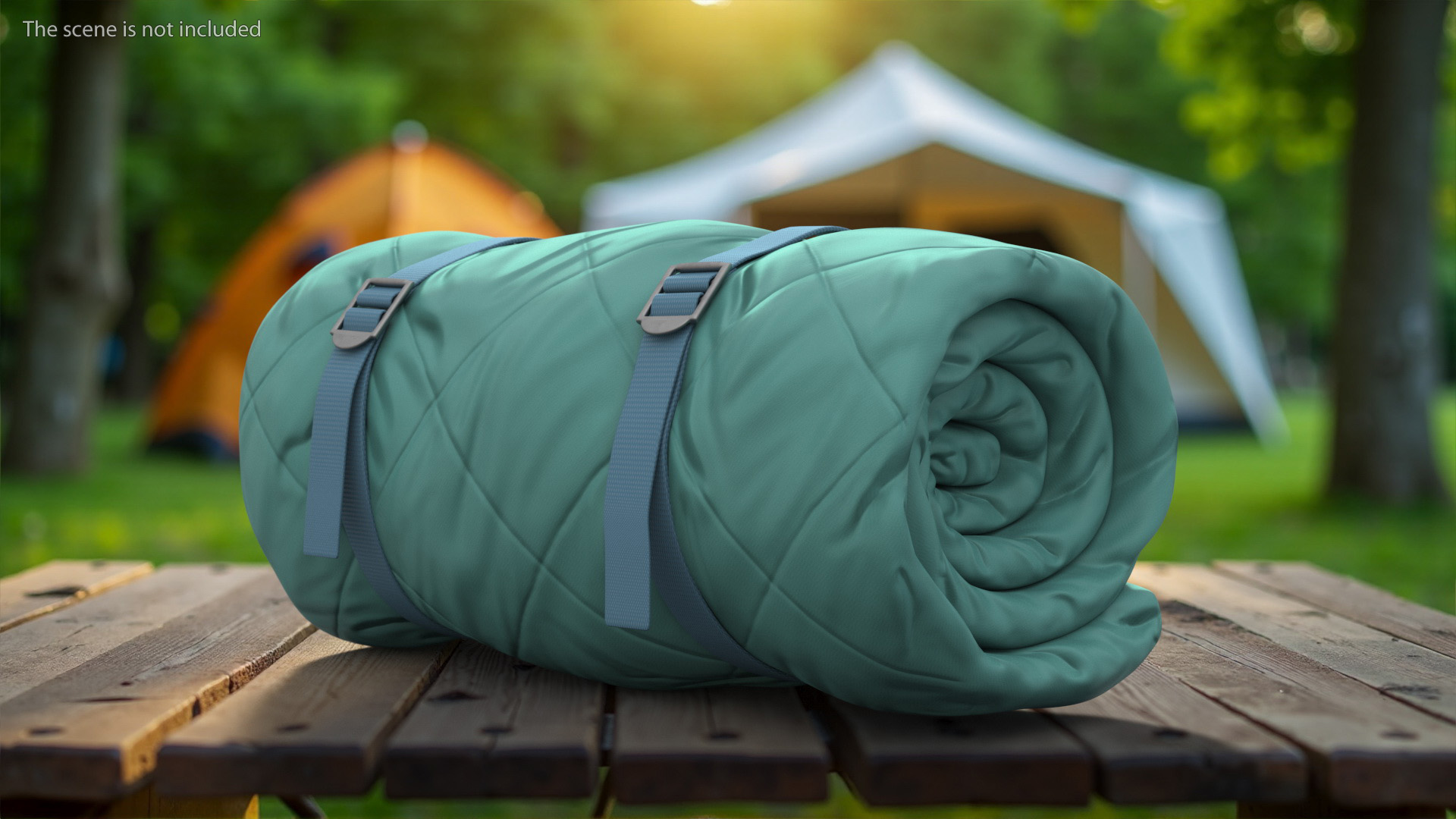 Rolled Up Sleeping Bag 3D