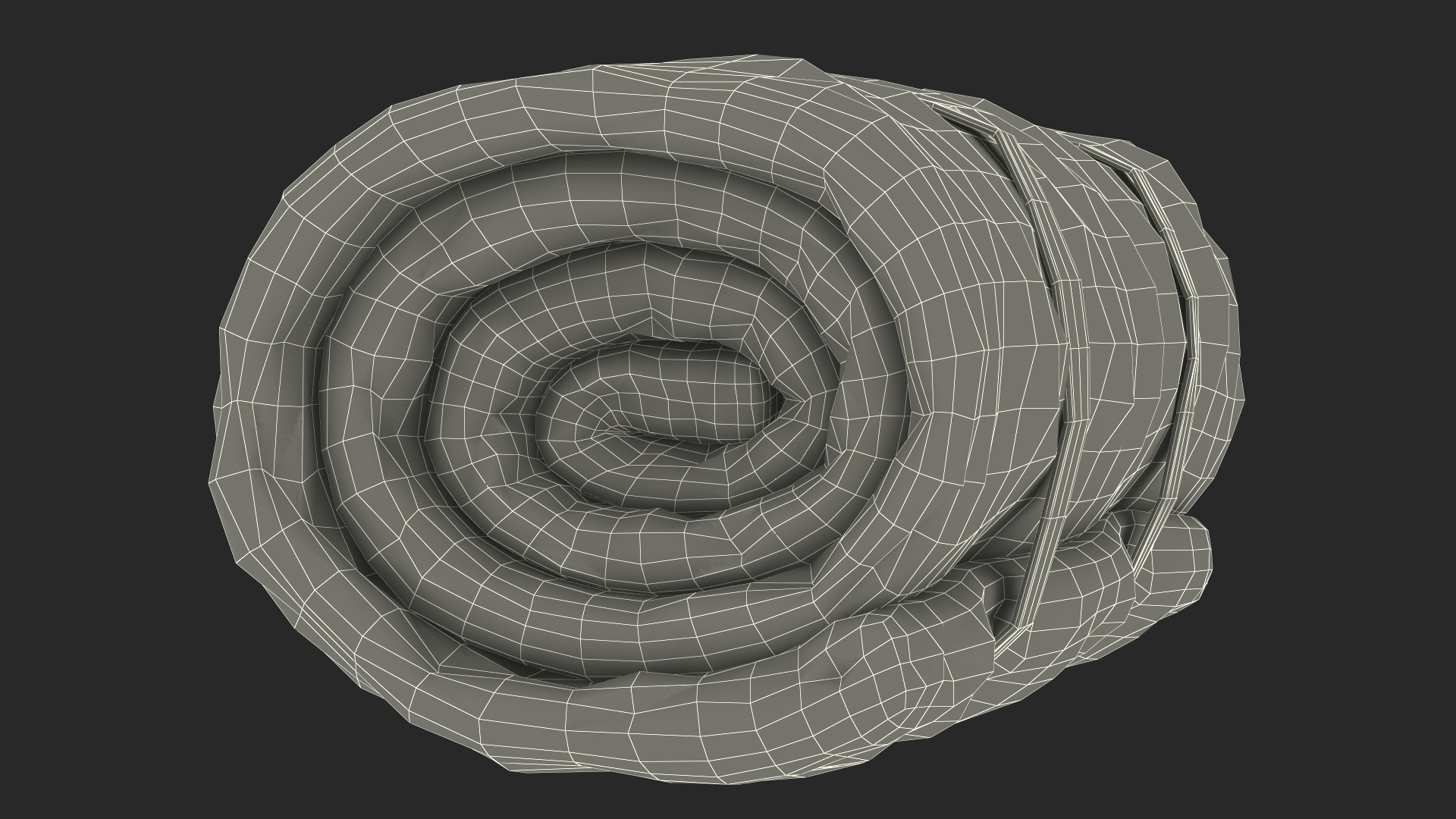 Rolled Up Sleeping Bag 3D
