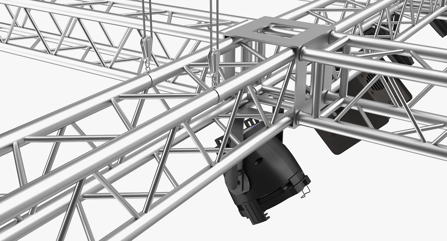 3D model Roof Mounted Stage Lights