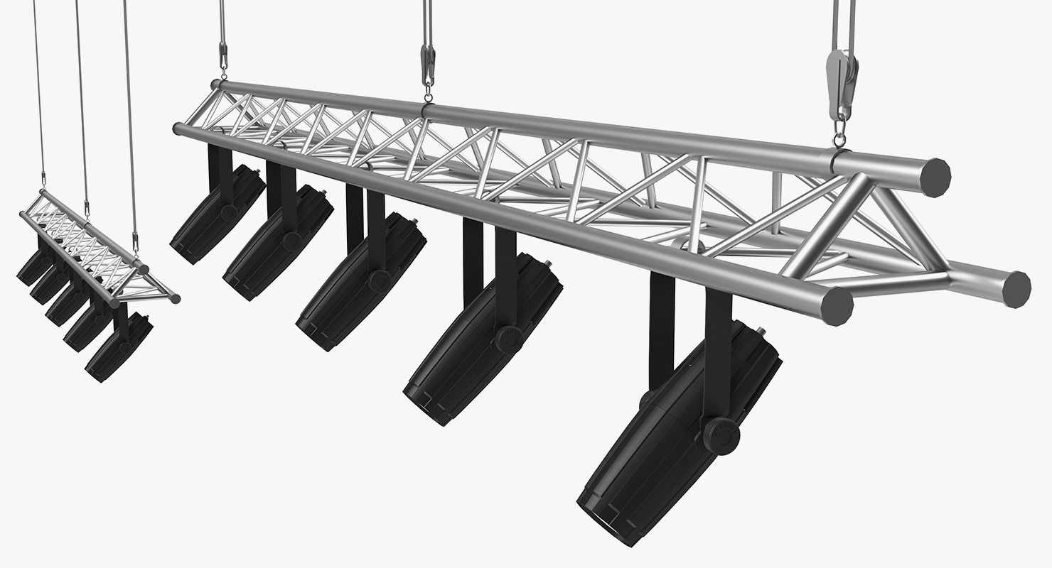 3D model Roof Mounted Stage Lights