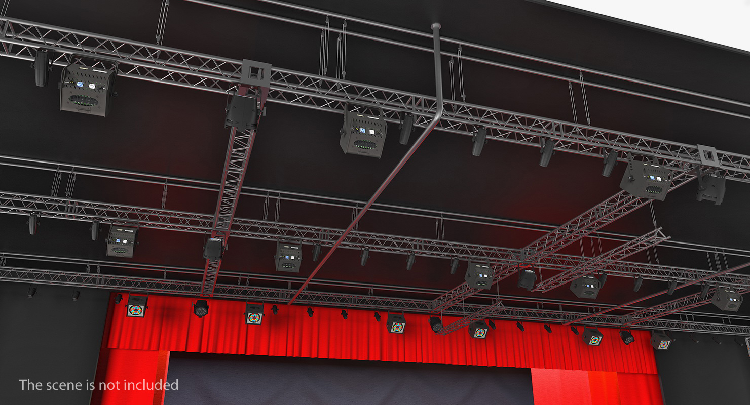 3D model Roof Mounted Stage Lights