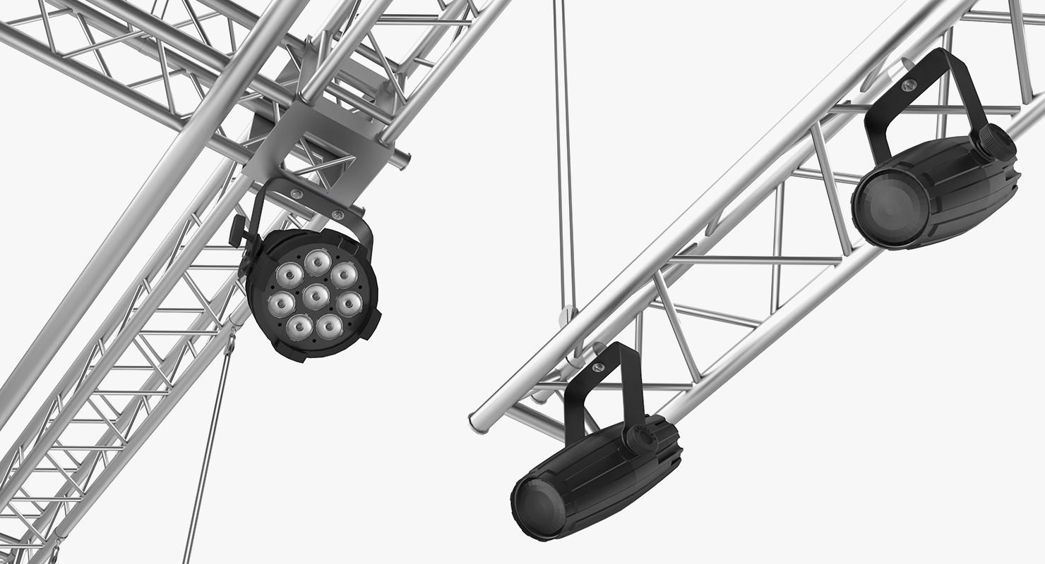 3D model Roof Mounted Stage Lights